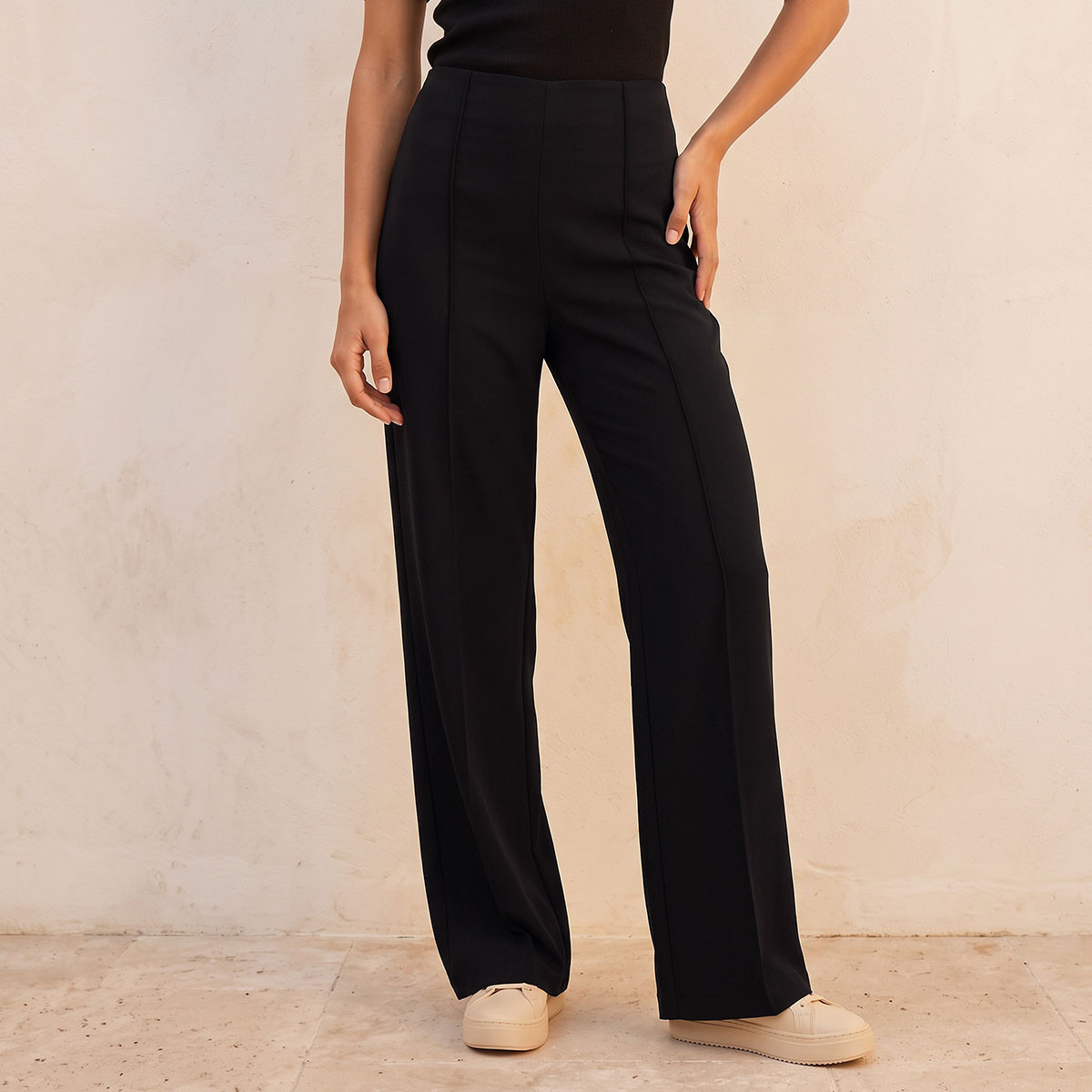 Splash Smart Wide Leg Trousers-women-clothing-trousers-image-1