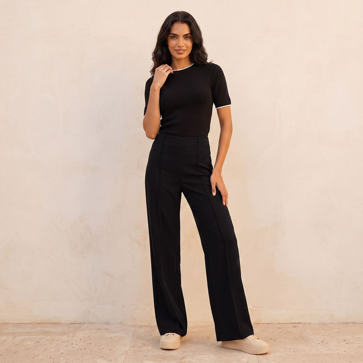 Splash Smart Wide Leg Trousers-women-clothing-trousers-image-2
