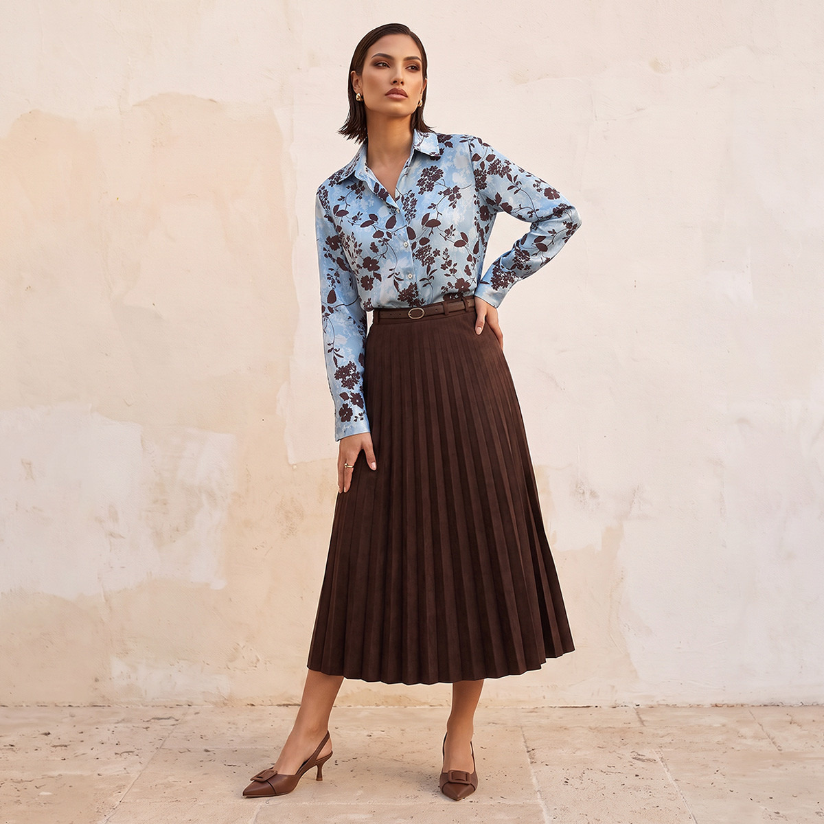 Splash Smart Satin Shirt with Floral Print-women-clothing-shirtsandblouses-blouses-image-2