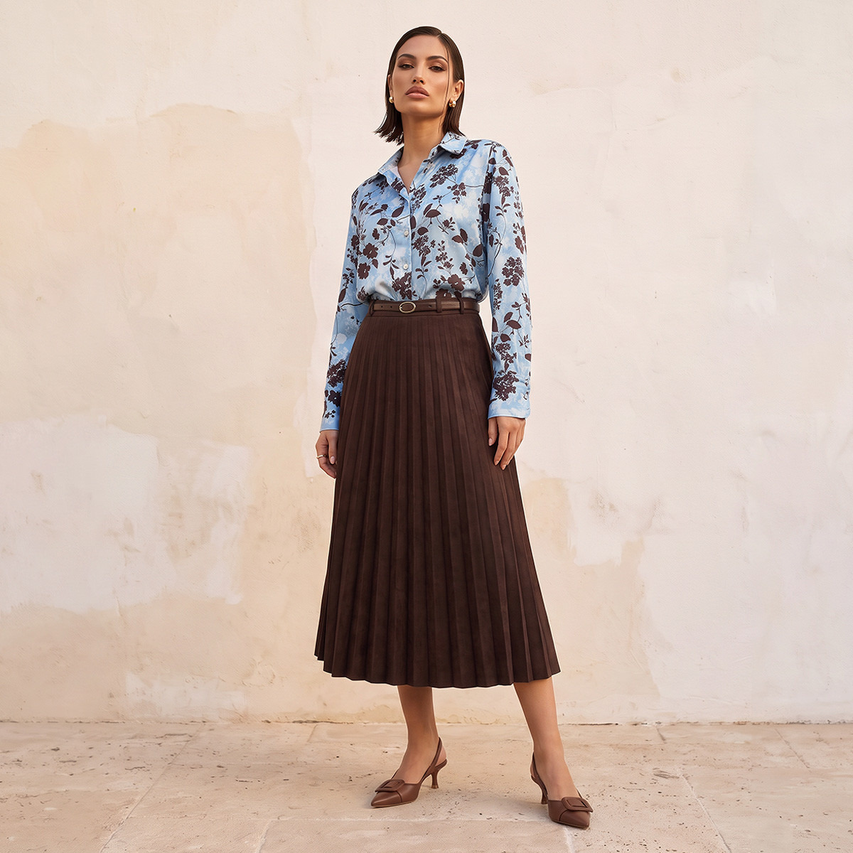 Splash Smart Satin Shirt with Floral Print-women-clothing-shirtsandblouses-blouses-image-5