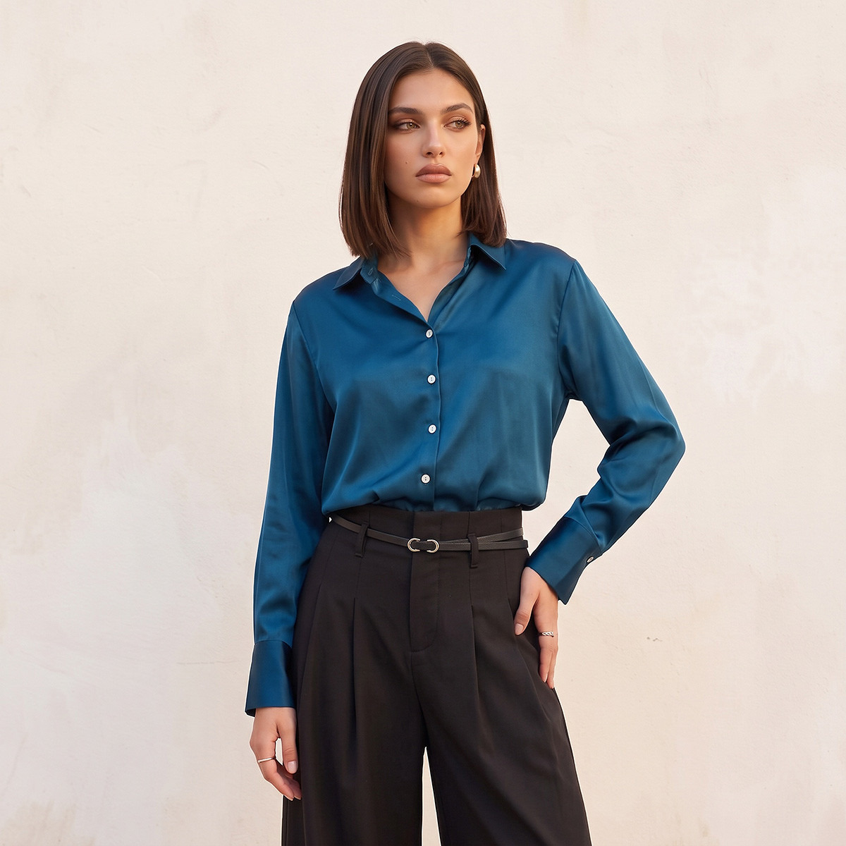 Splash Smart Satin Shirt-women-clothing-shirtsandblouses-shirts-image-1