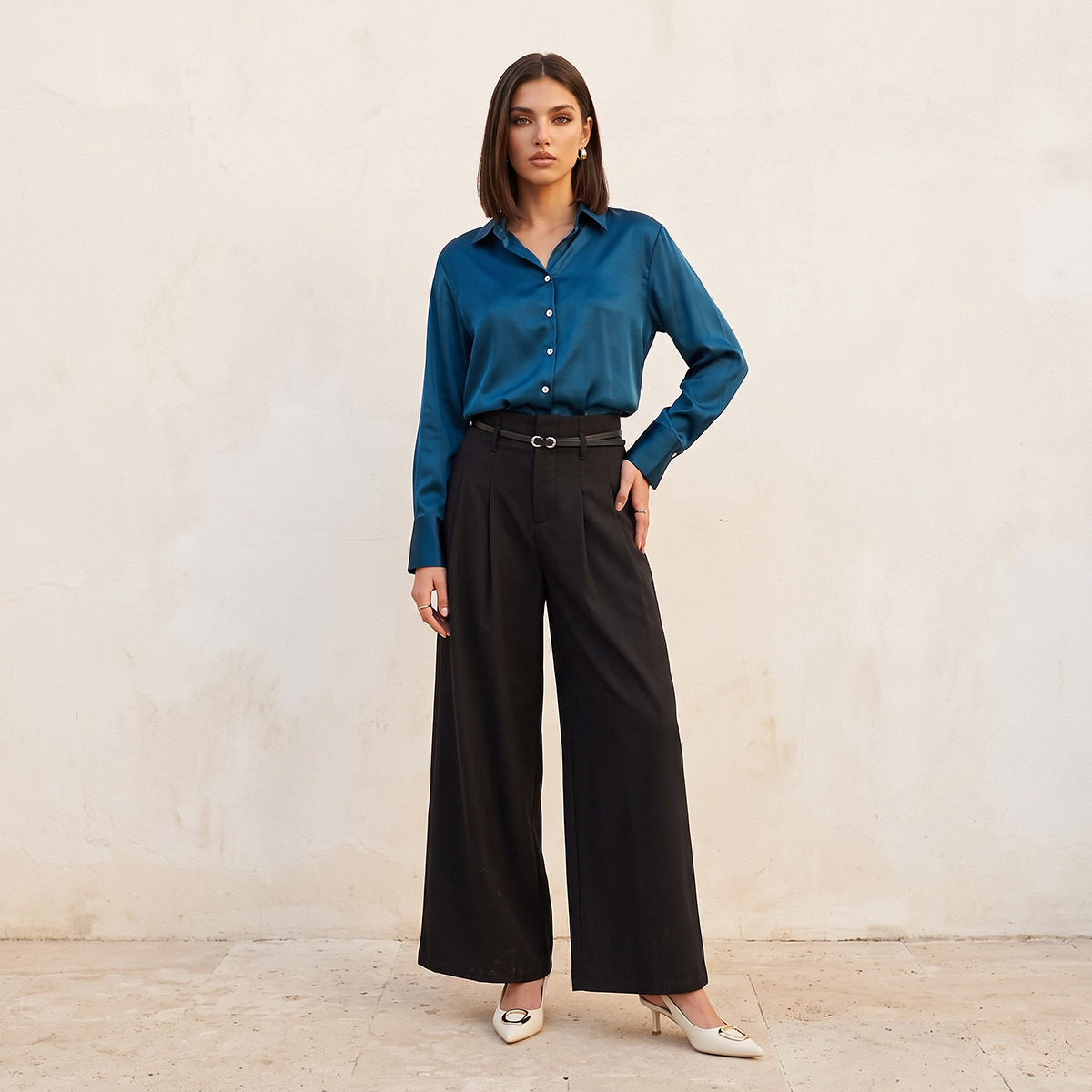 Splash Smart Satin Shirt-women-clothing-shirtsandblouses-shirts-image-2