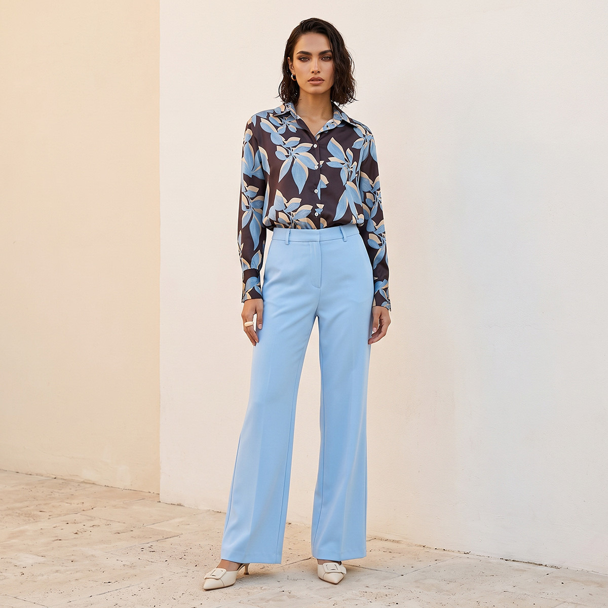 Splash Smart Satin Shirt with Floral Print-women-clothing-shirtsandblouses-blouses-image-2