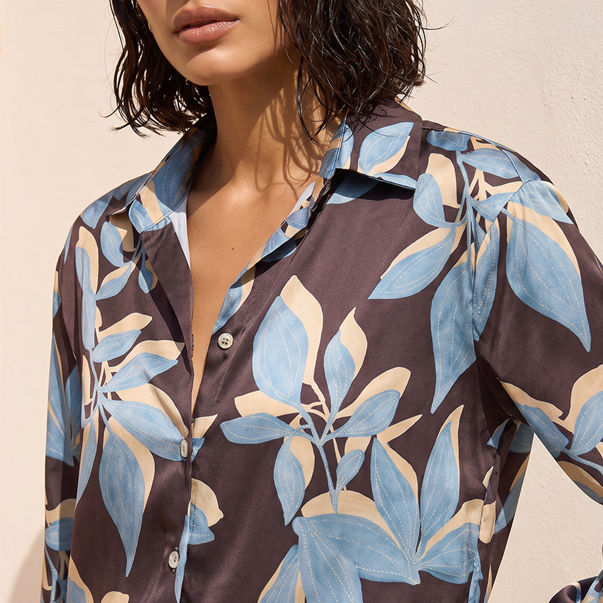 Splash Smart Satin Shirt with Floral Print-women-clothing-shirtsandblouses-blouses-image-4