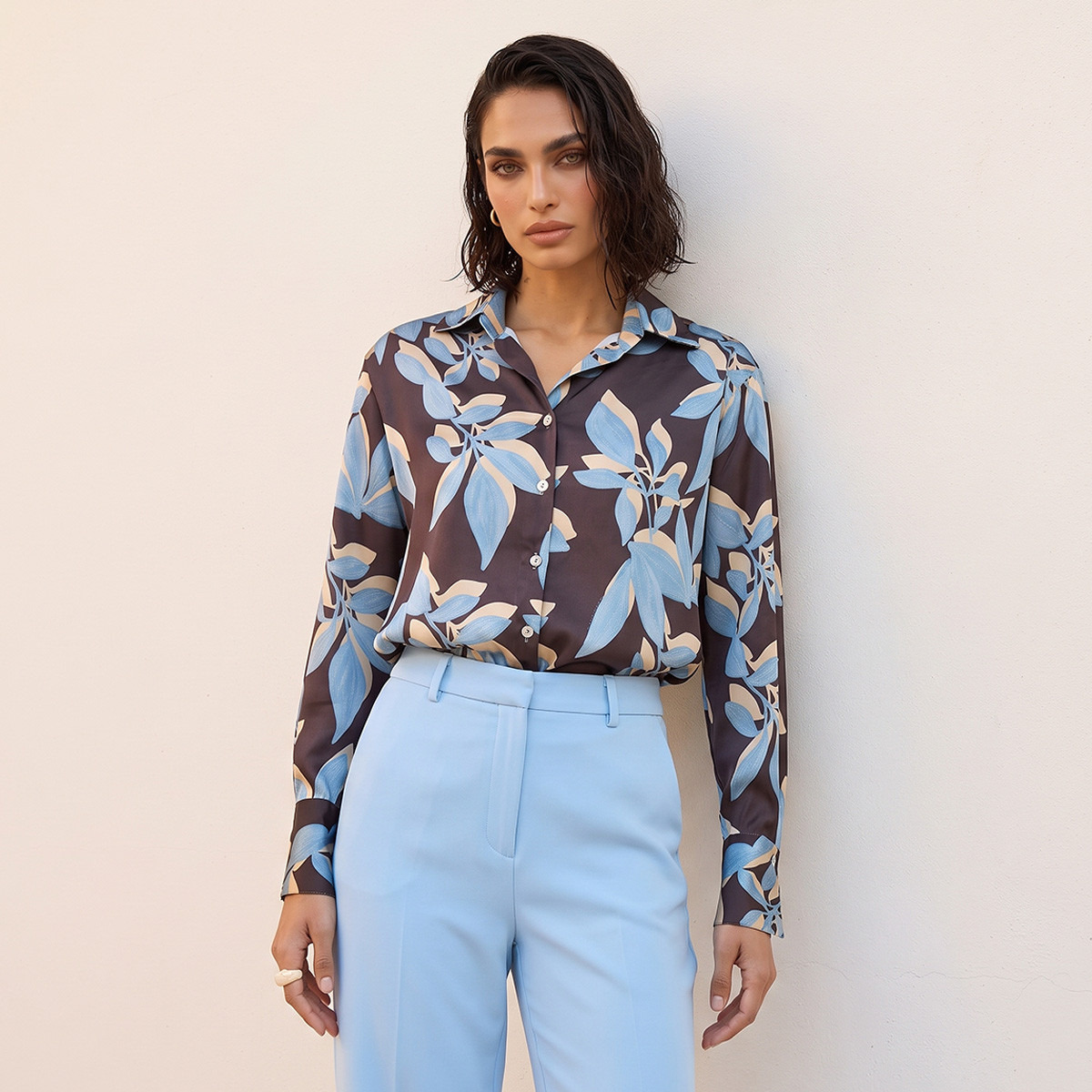 Splash Smart Satin Shirt with Floral Print-women-clothing-shirtsandblouses-blouses-image-5