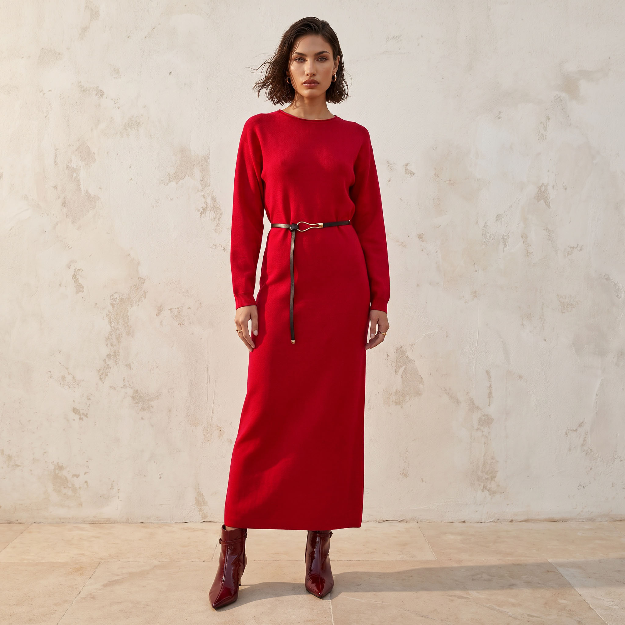 Splash Smart Maxi Dress with Belt-women-clothing-dresses-image-1