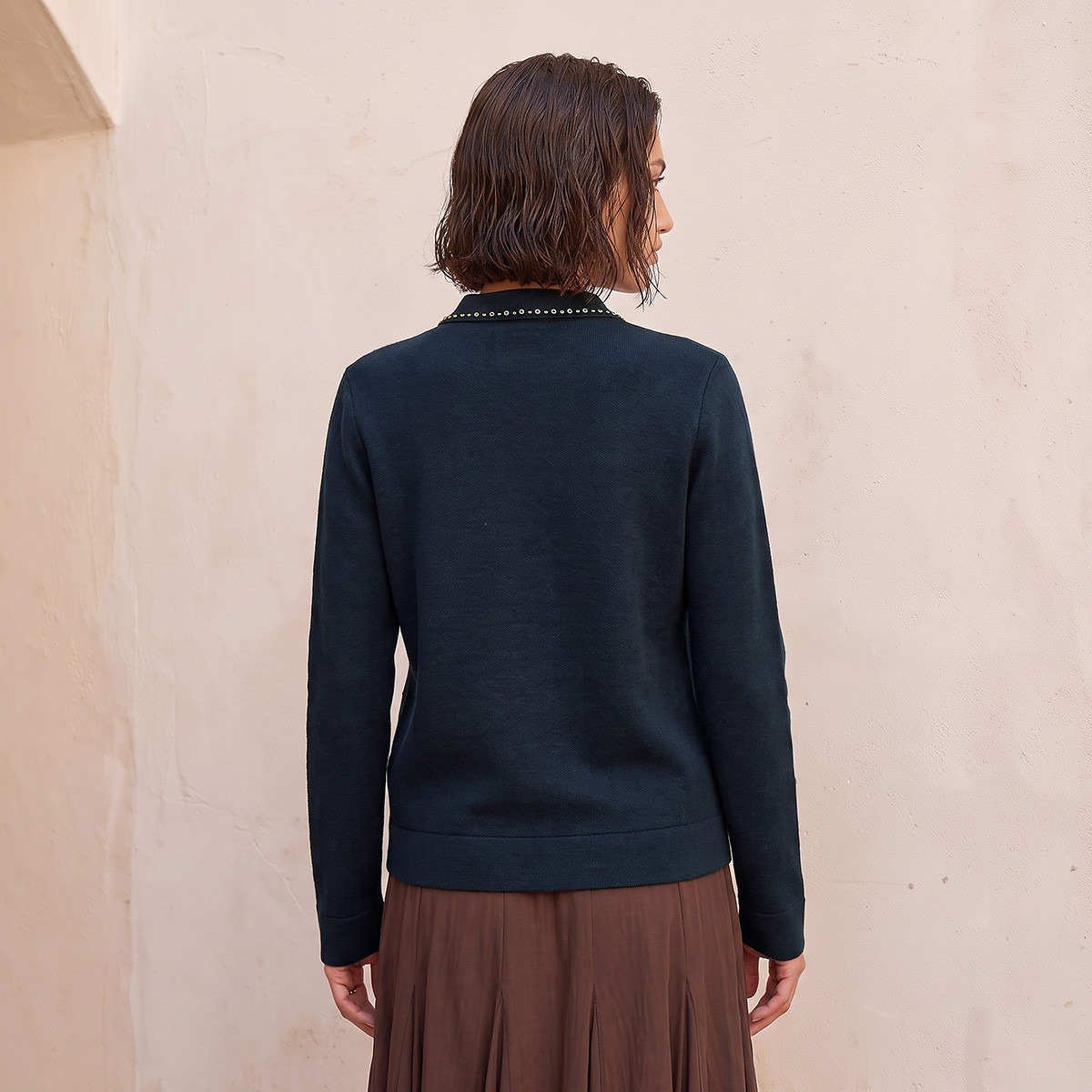 كارديجان مزين بجيوب من سبلاش سمارت-women-winterwear-cardigansandjumpers-cardigans-image-4