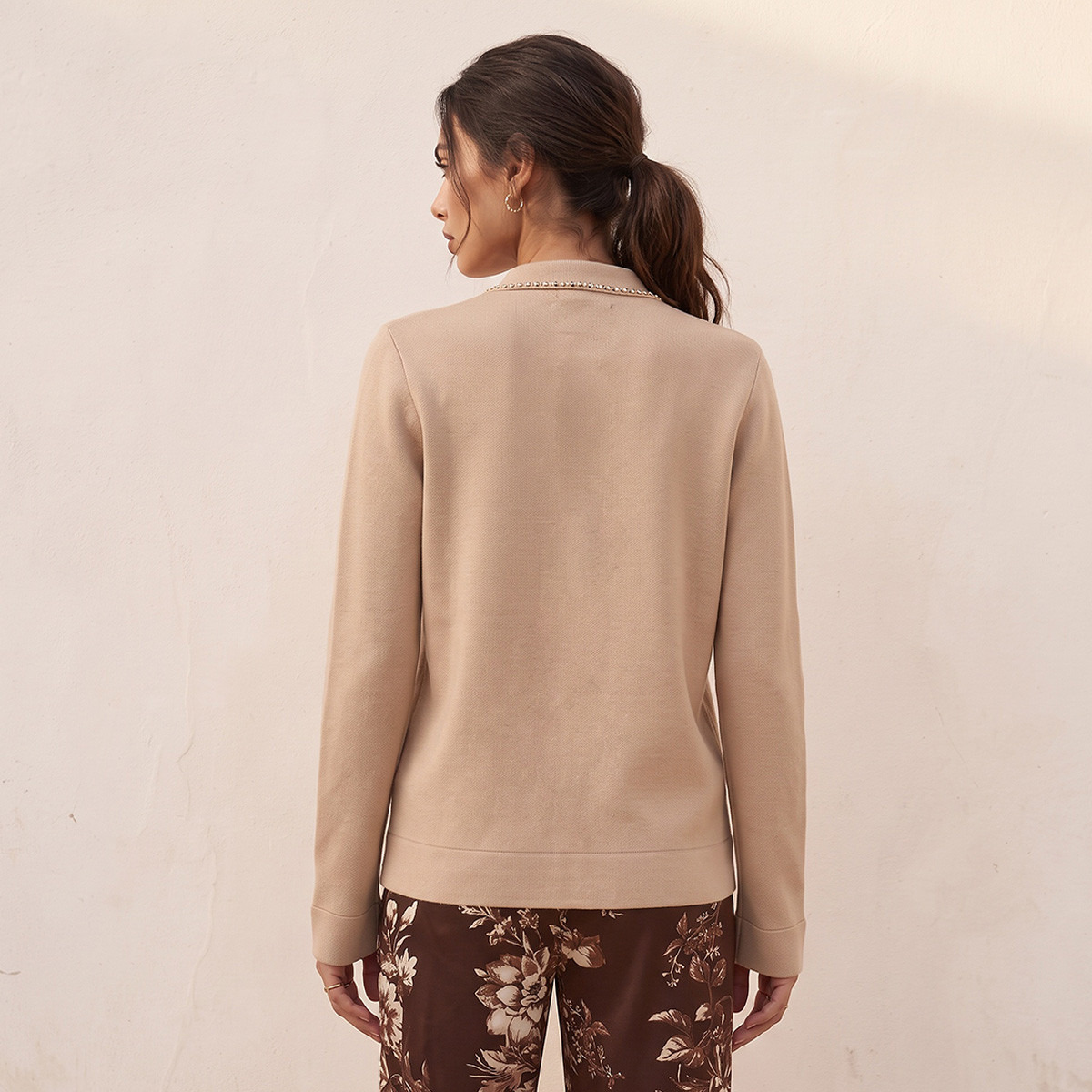 كارديجان مزين بجيوب من سبلاش سمارت-women-winterwear-cardigansandjumpers-cardigans-image-3