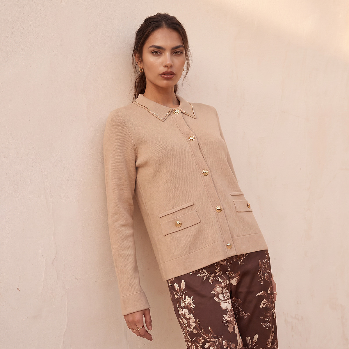 كارديجان مزين بجيوب من سبلاش سمارت-women-winterwear-cardigansandjumpers-cardigans-image-4