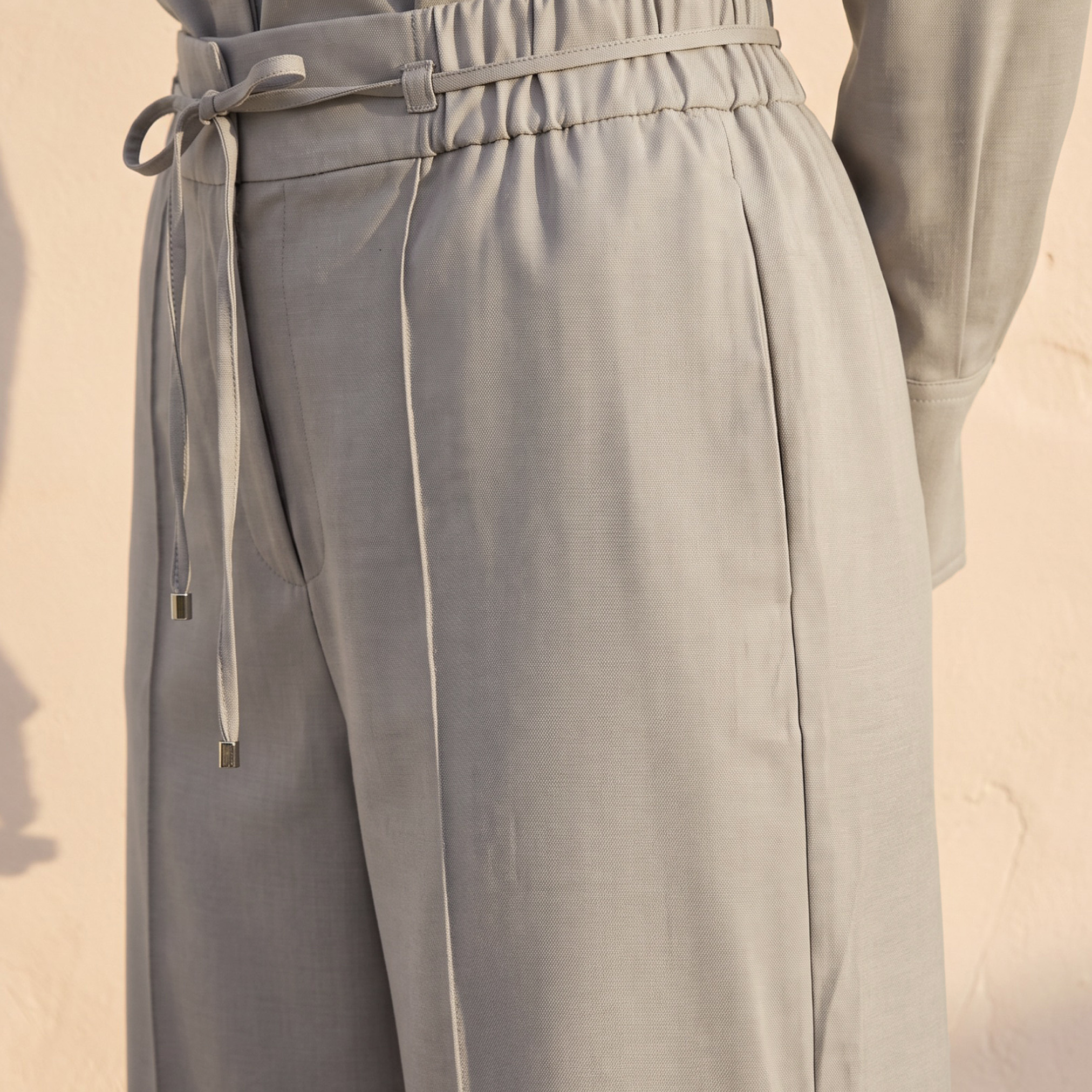 Splash Smart Regular Fit Trousers with Tie-Up Waist-women-clothing-trousers-image-5