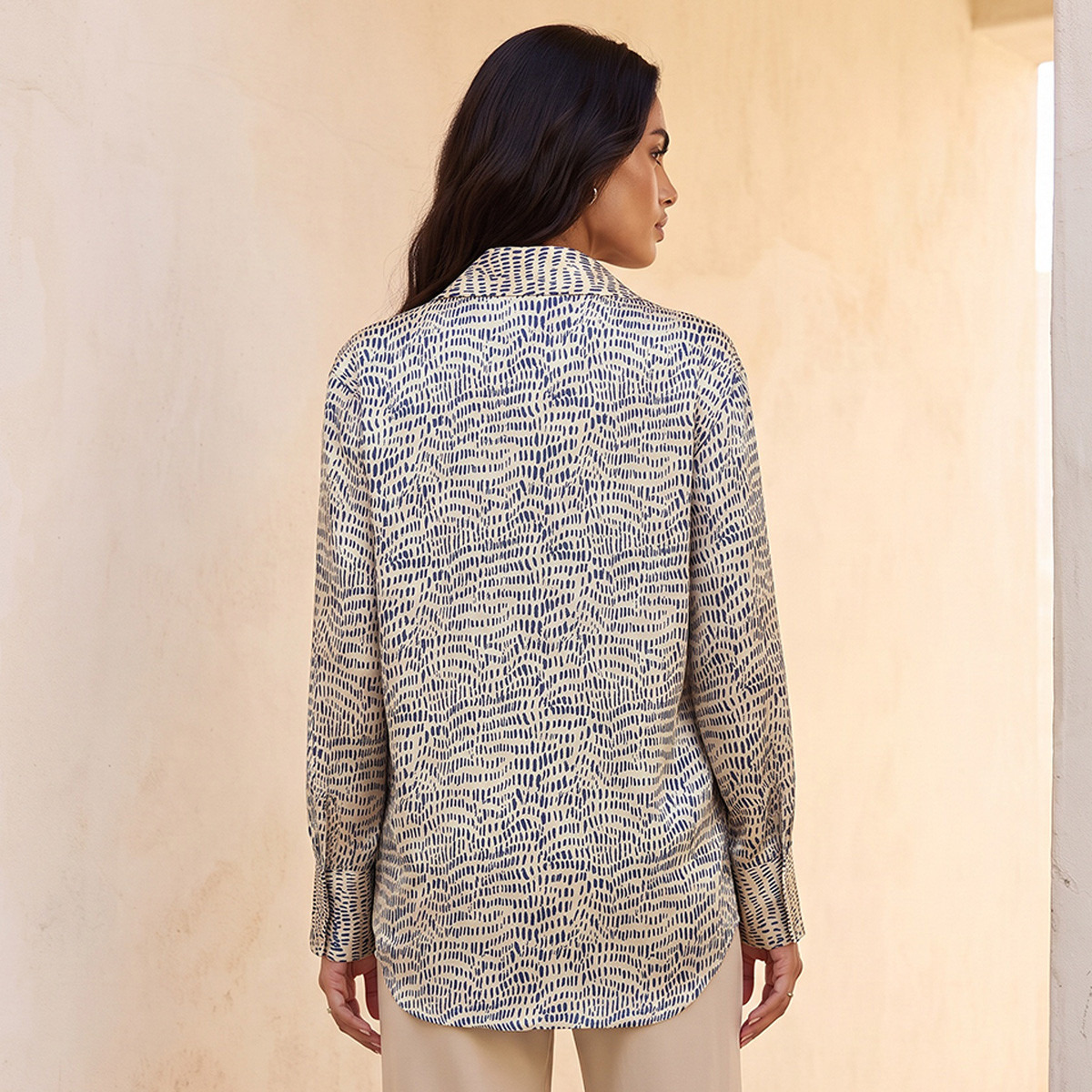 Splash Smart Satin Shirt with Abstract Print-women-clothing-shirtsandblouses-shirts-image-3