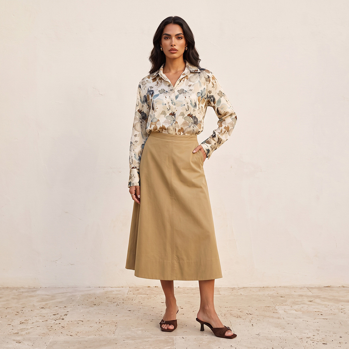 Splash Smart Satin Shirt with Floral Print-women-clothing-shirtsandblouses-shirts-image-2