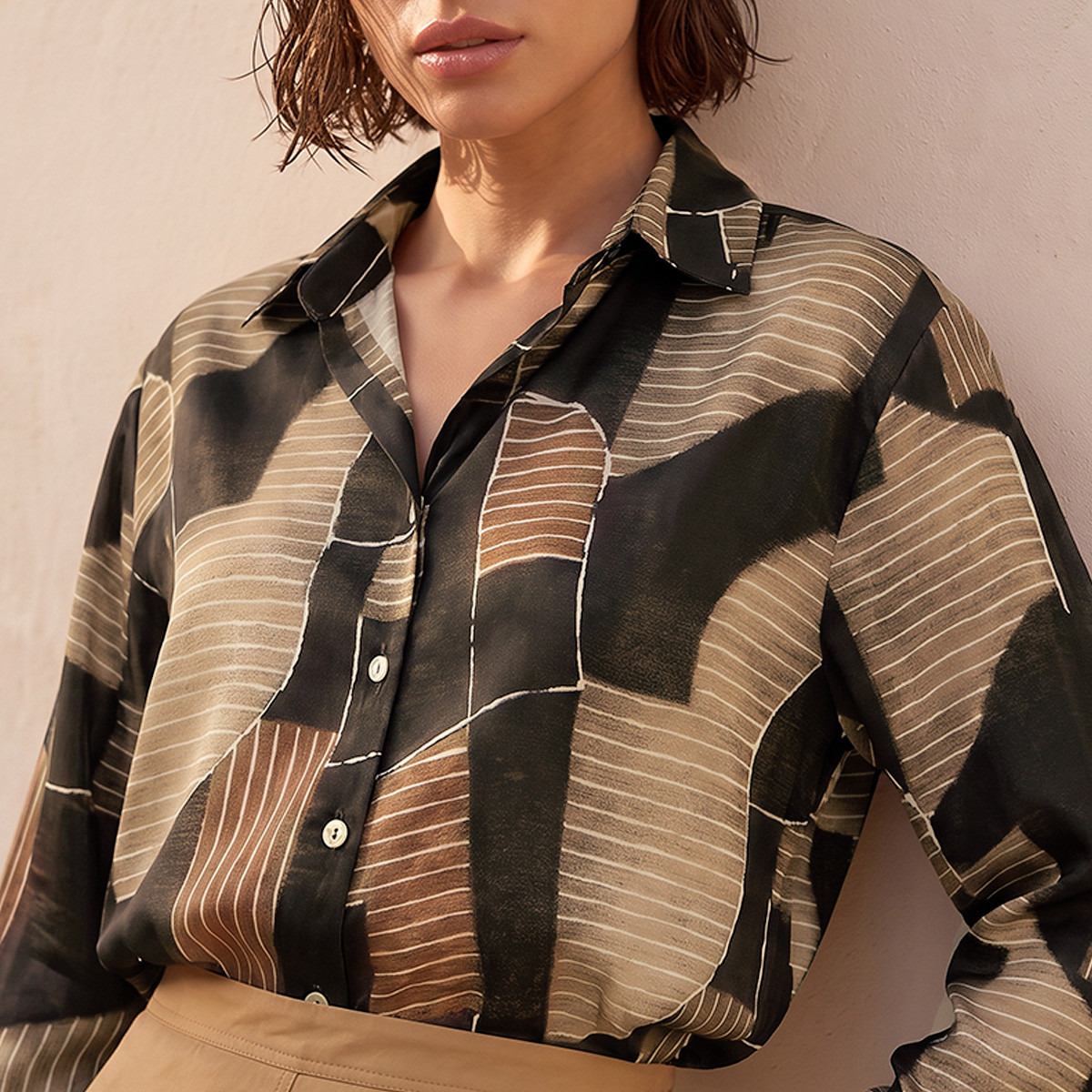 Splash Smart Satin Shirt with Abstract Print-women-clothing-shirtsandblouses-shirts-image-4