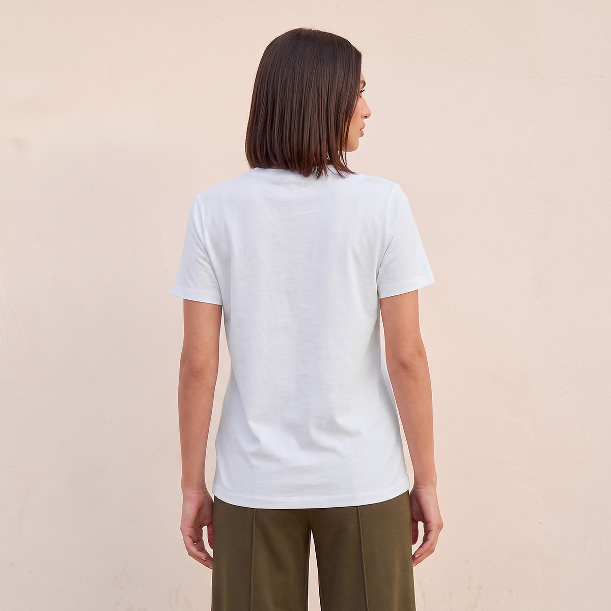 تيشيرت قطن بتطريز بقصة مريحة من سمارت من سبلاش-women-clothing-tshirts-image-3