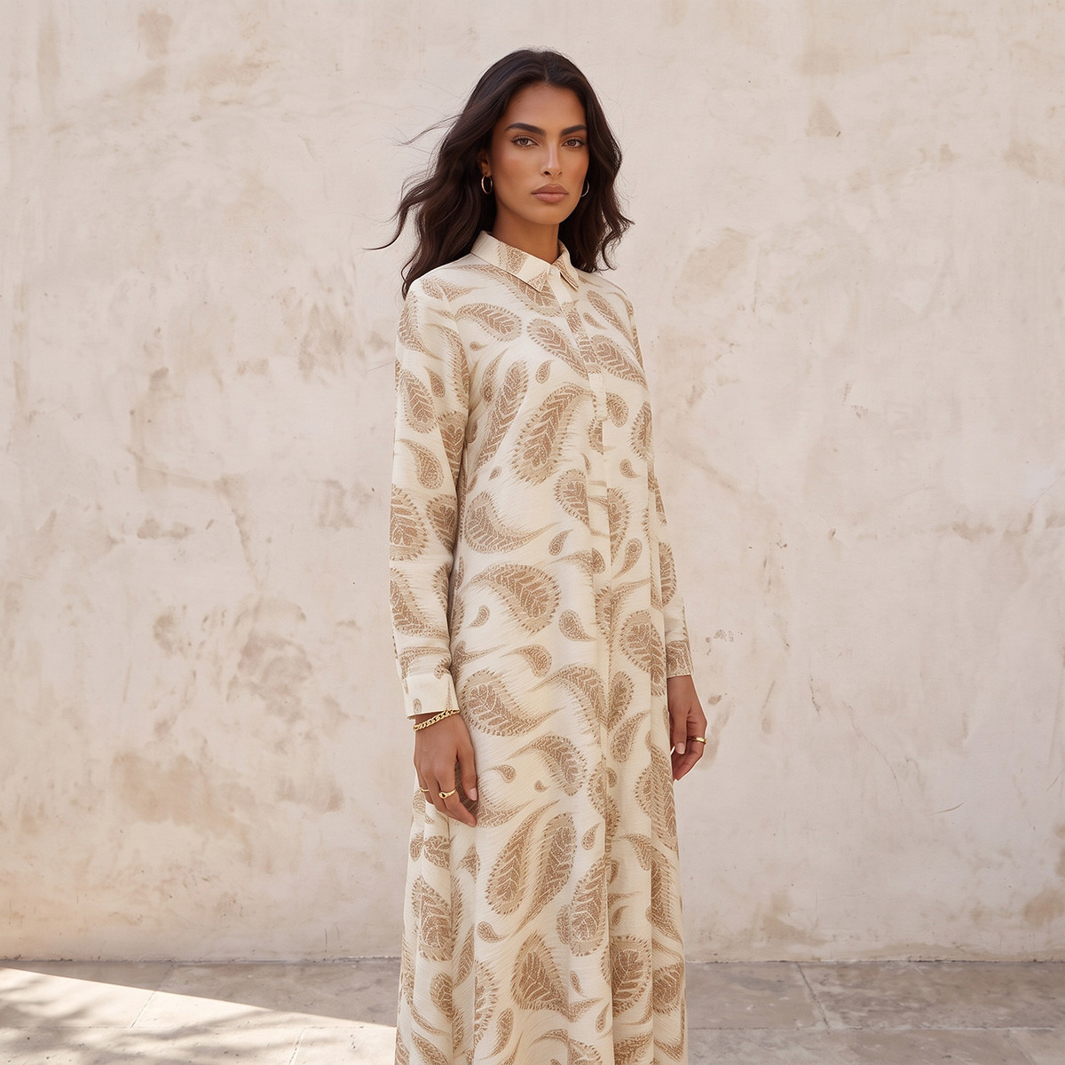 Splash Iconic Maxi Shirt Dress with Concealed Placket-women-clothing-dresses-image-4