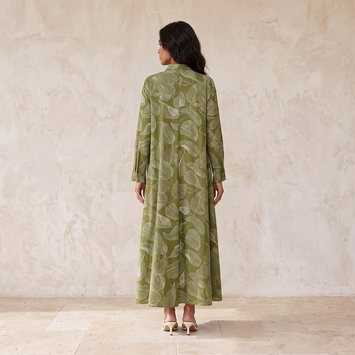 Splash Iconic Maxi Shirt Dress with Concealed Placket-women-clothing-dresses-image-2