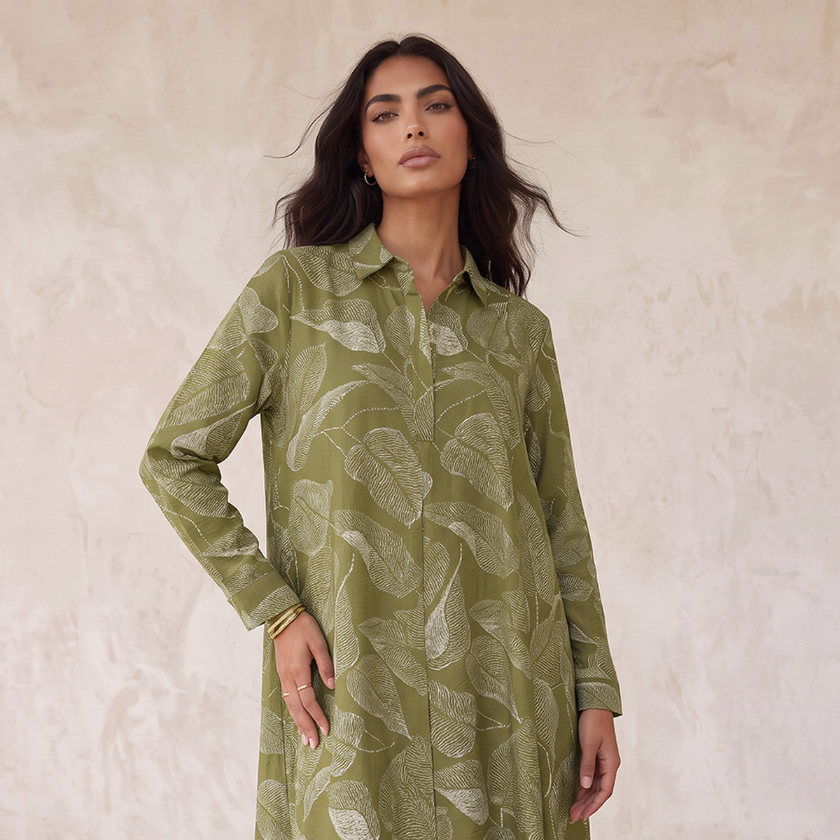 Splash Iconic Maxi Shirt Dress with Concealed Placket-women-clothing-dresses-image-3