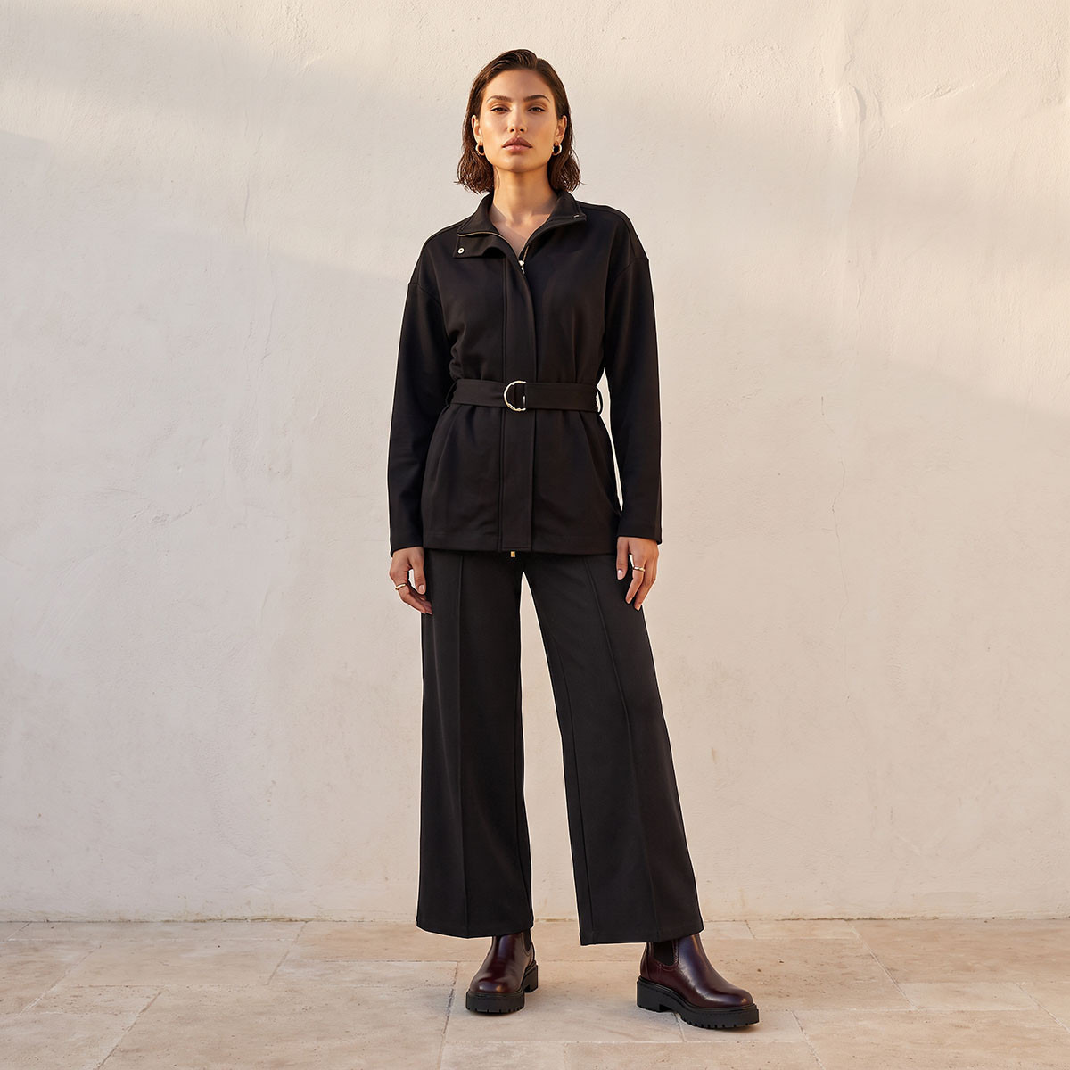 بنطلون واسع الساقين من سمارت من سبلاش-women-clothing-bottoms-pantsandchinos-image-2