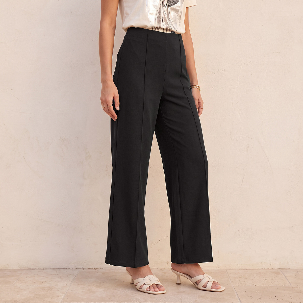 بنطلون واسع الساقين من سمارت من سبلاش-women-clothing-bottoms-pantsandchinos-image-4
