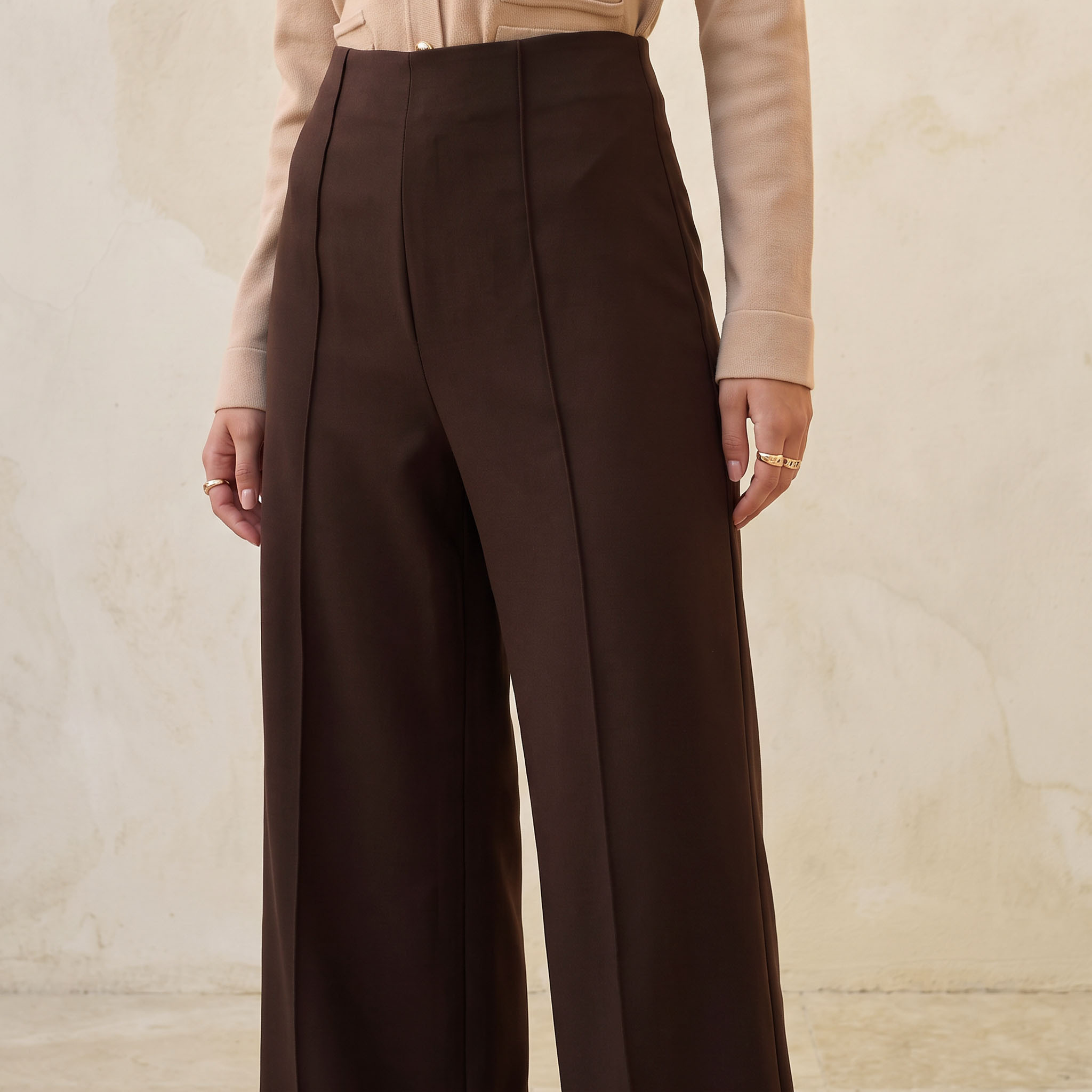 بنطلون واسع الساقين من سمارت من سبلاش-women-clothing-bottoms-pantsandchinos-image-4