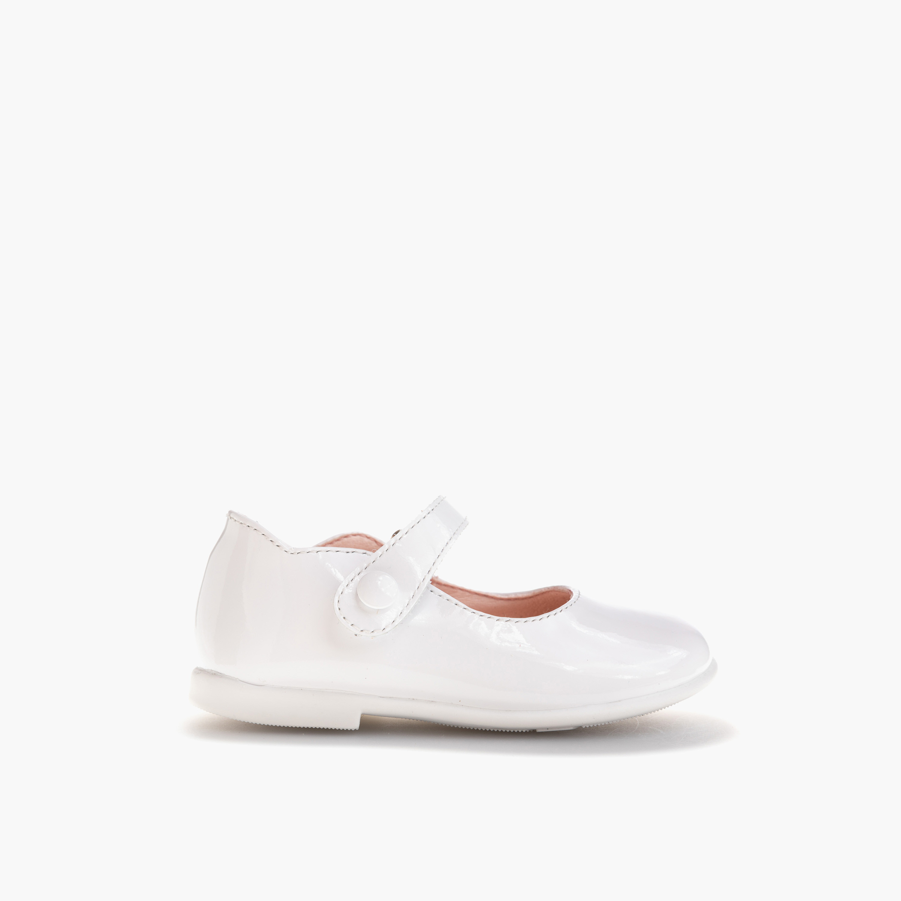 Pablosky Girls' Solid Mary Jane Shoes with Hook and Loop Closure-baby-girls-shoes-closedshoes-image-2
