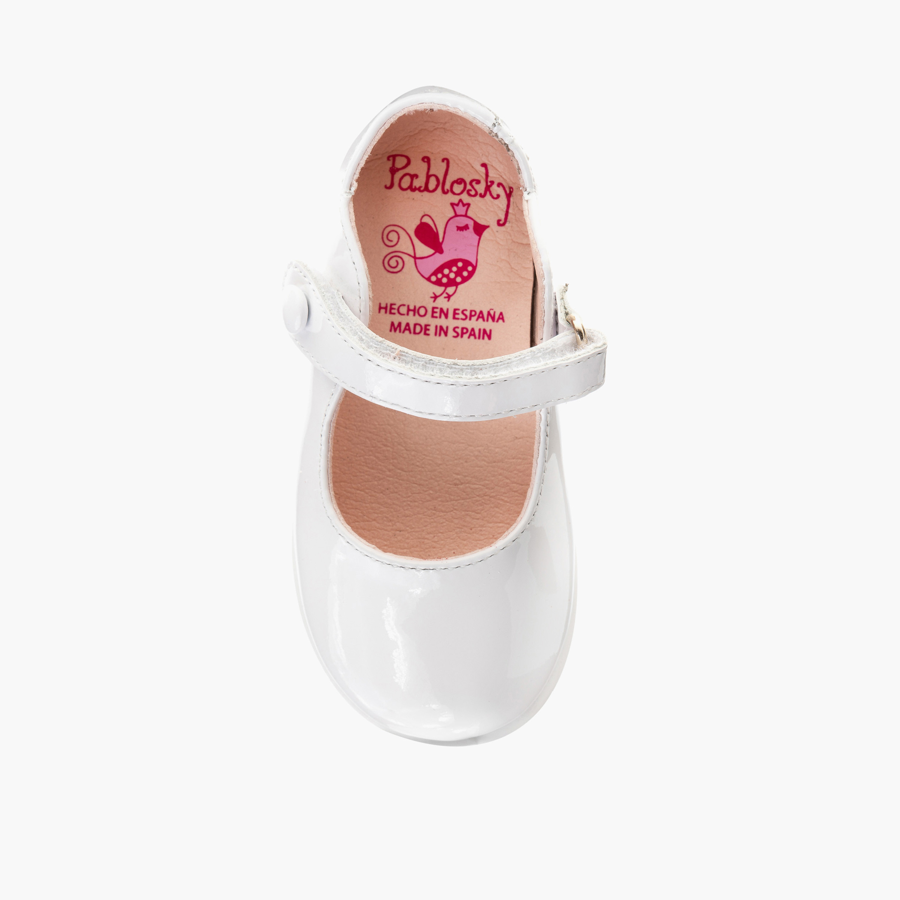 Pablosky Girls' Solid Mary Jane Shoes with Hook and Loop Closure-baby-girls-shoes-closedshoes-image-4