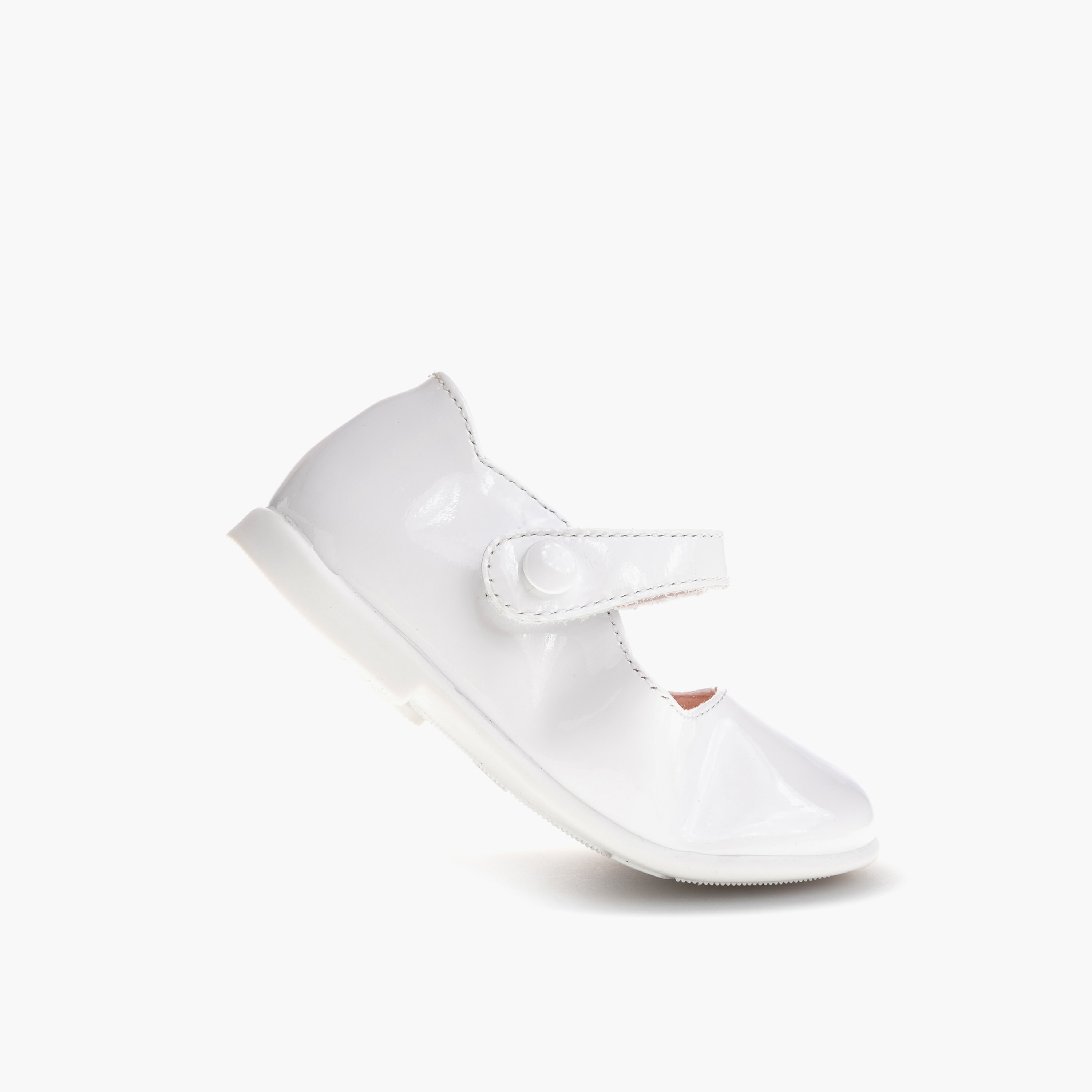 Pablosky Girls' Solid Mary Jane Shoes with Hook and Loop Closure-baby-girls-shoes-closedshoes-image-5
