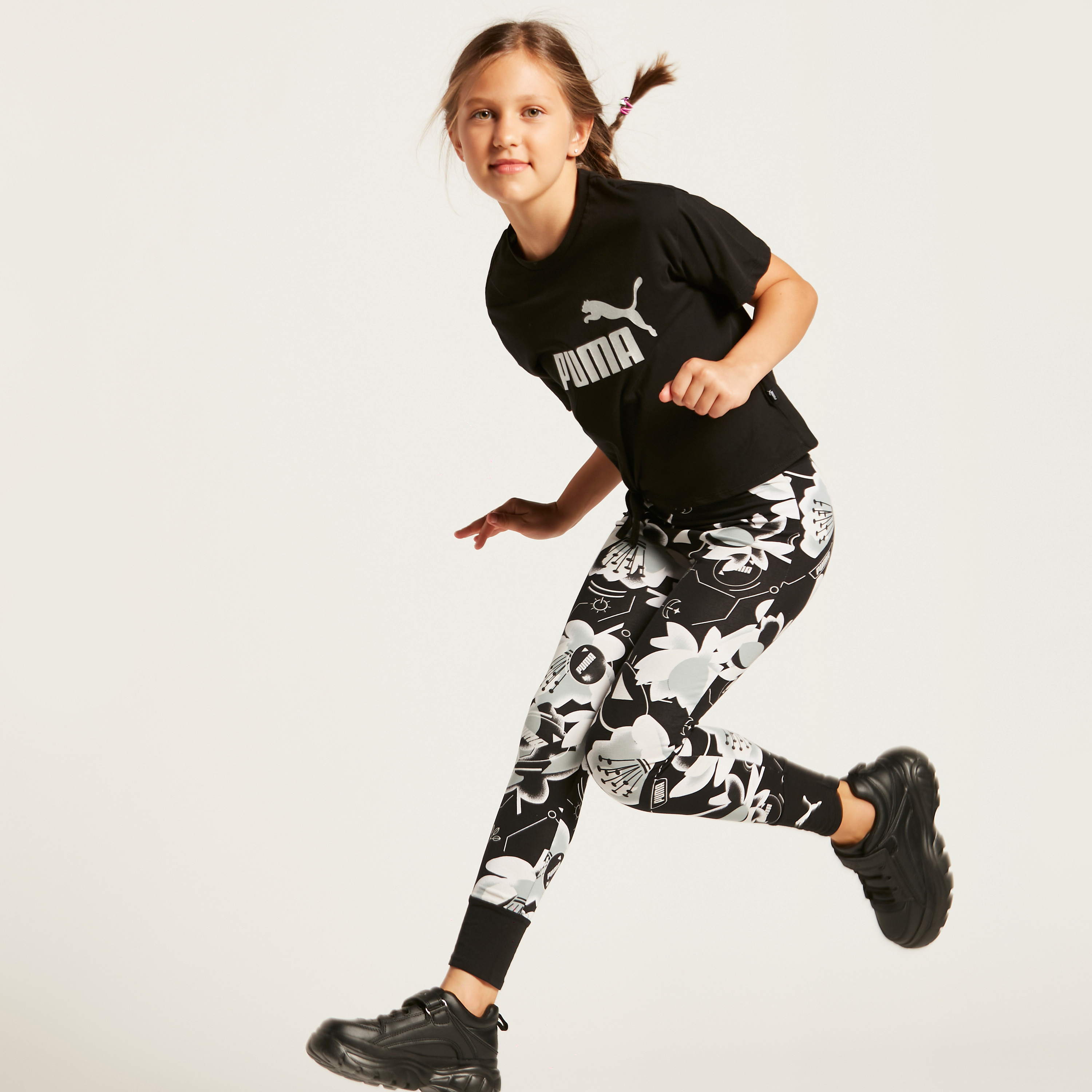 Girls clearance puma leggings