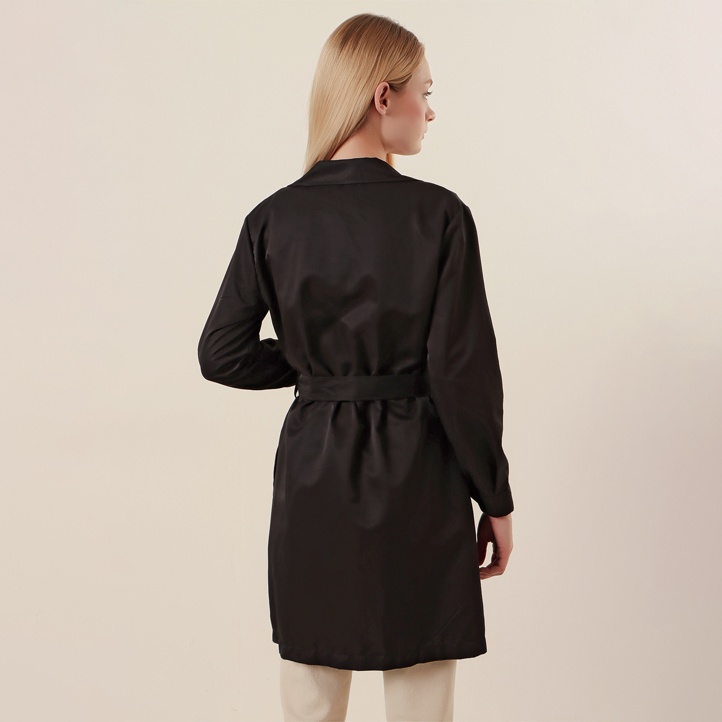 معطف ترنش مزدوج الصدر بياقة مطوية نسائي من بيجدارت-women-clothing-coatsandjackets-coats-image-9