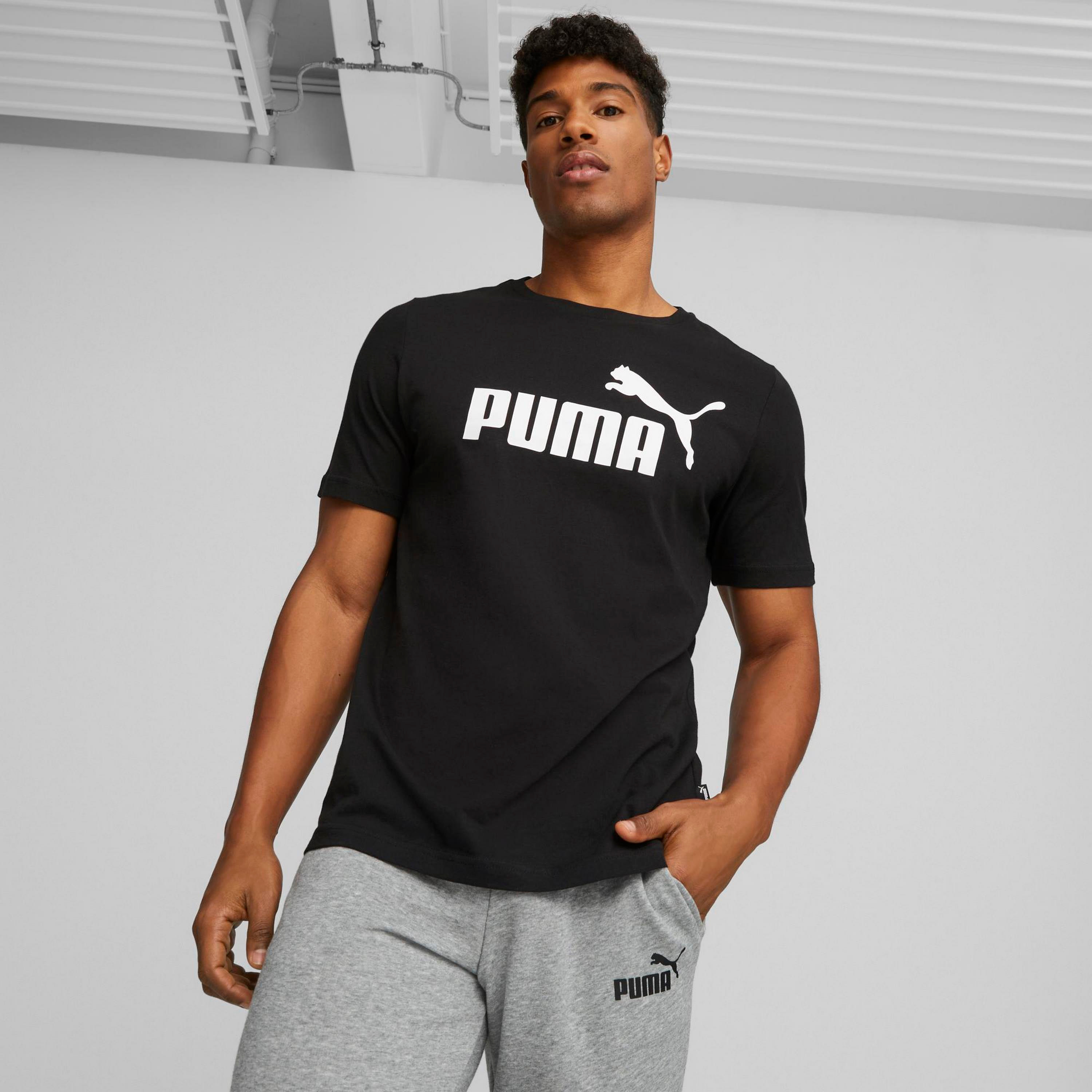 Puma ESS Logo Men's Tee 586666 | OE-men-clothing-sportswearandactivewear-tshirtsandpolos-image-1