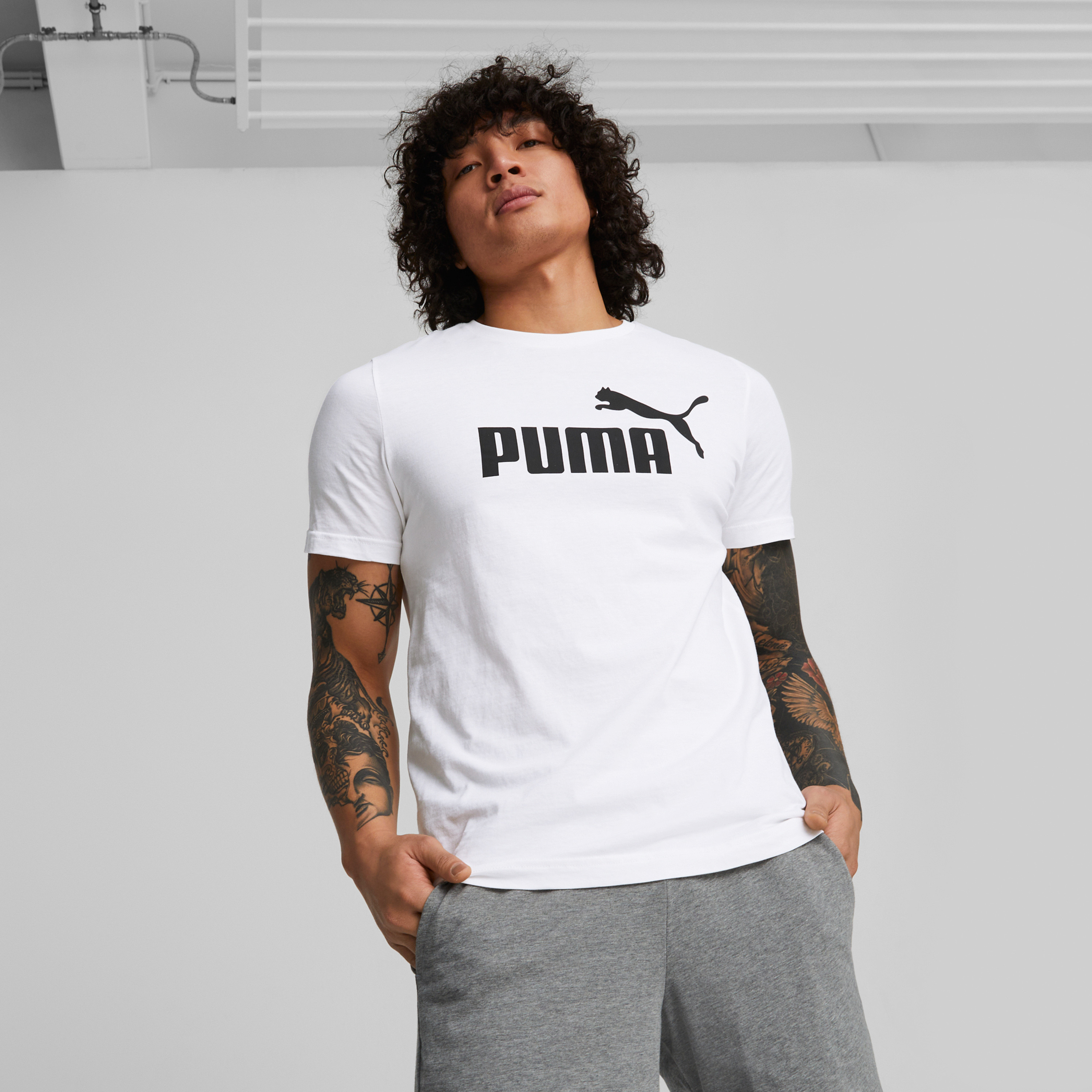 Puma ESS Logo Men's Tee 586666 | OE-men-clothing-sportswearandactivewear-tshirtsandpolos-image-10