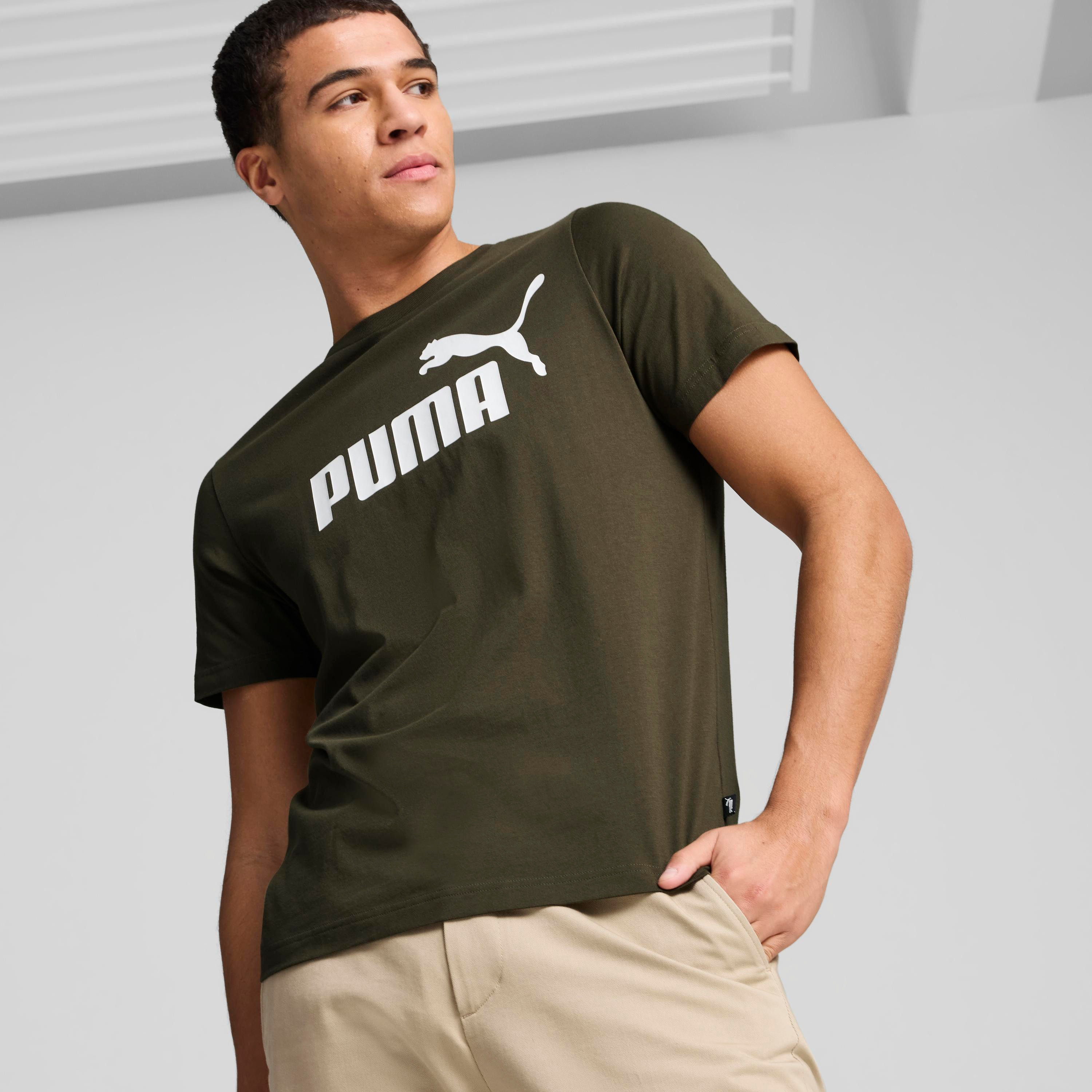 Puma Men's ESS Logo T-Shirt | OE-men-clothing-sportswearandactivewear-tshirtsandpolos-image-1