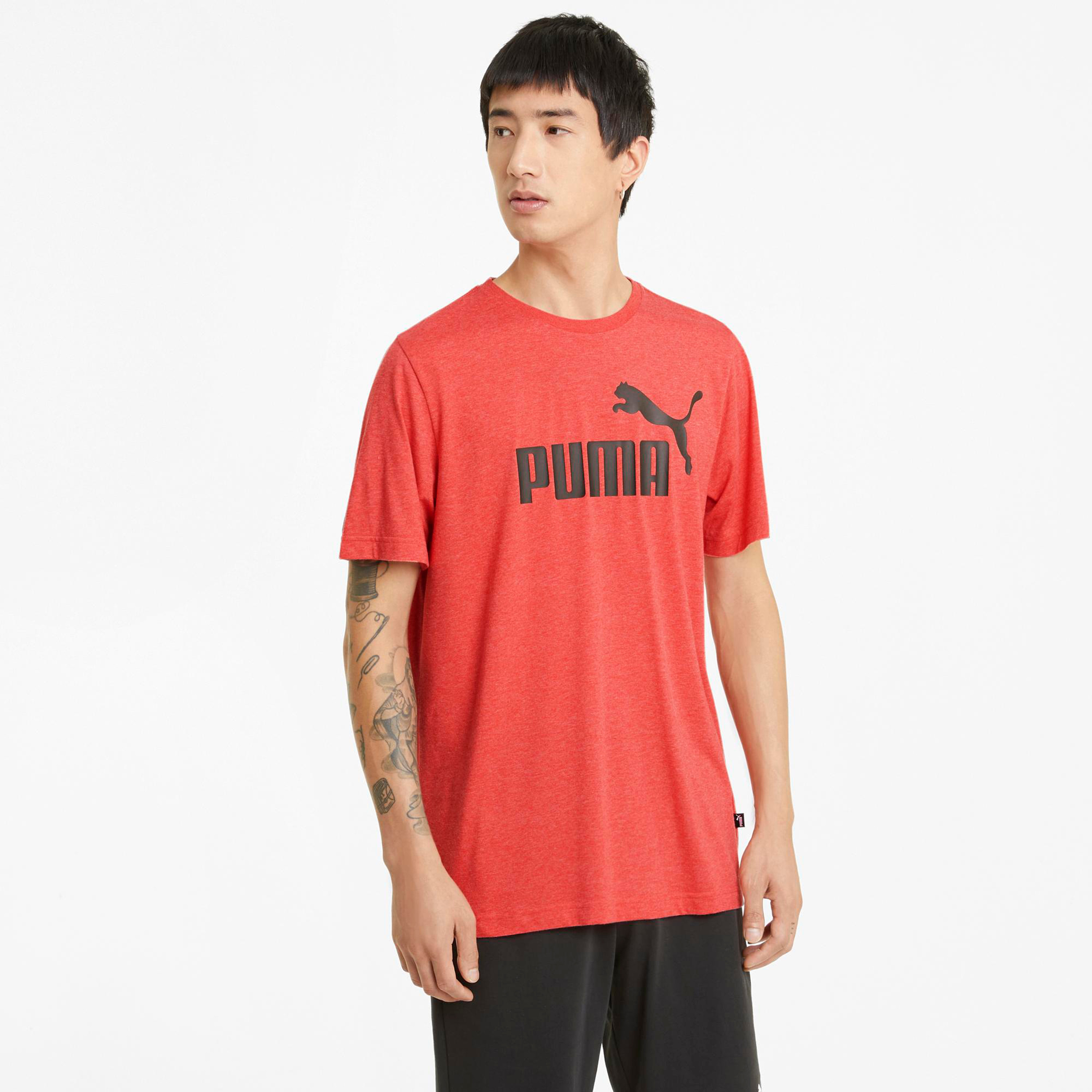 تيشيرت ESS هيذر للرجال من بوما 58673611 | OE-men-clothing-sportswearandactivewear-tshirtsandpolos-image-1