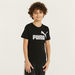 PUMA Logo Print T-shirt with Short Sleeves and Round Neck-Tops-thumbnailMobile-0