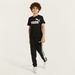 PUMA Logo Print T-shirt with Short Sleeves and Round Neck-Tops-thumbnailMobile-1