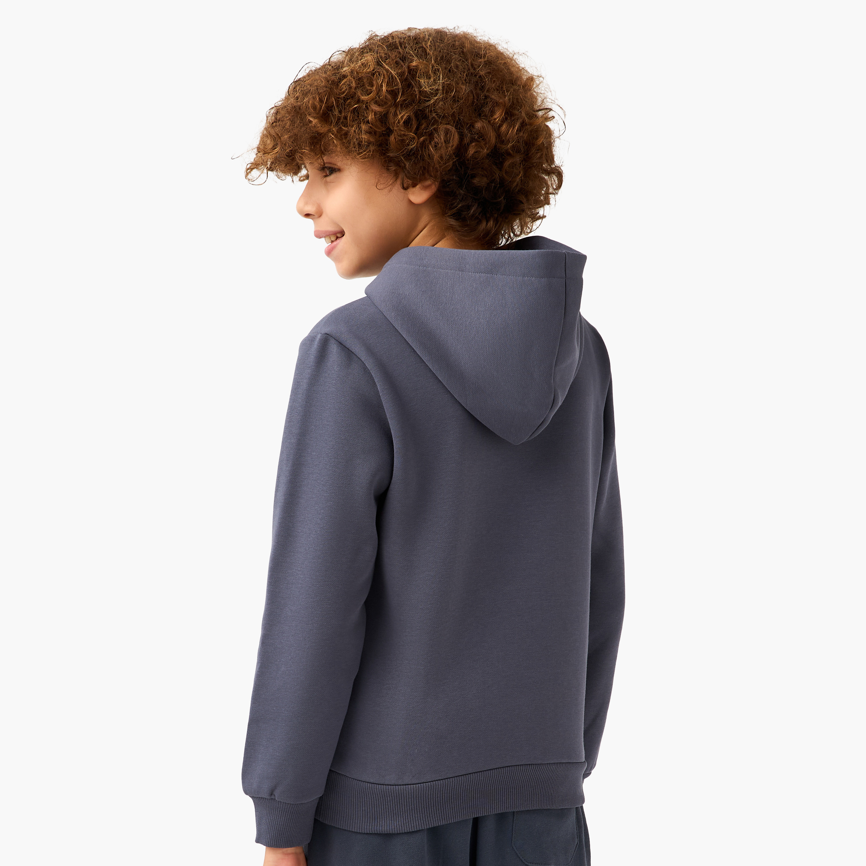 سويت شيرت بقبعة وأكمام طويلة مع جيوب كانجارو من بوما-sports-boys-clothing-tops-image-3