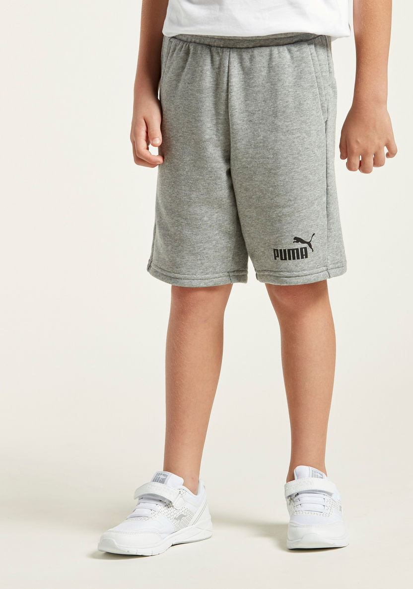 PUMA Printed Shorts with Pockets and Elasticised Waistband-Shorts-image-0