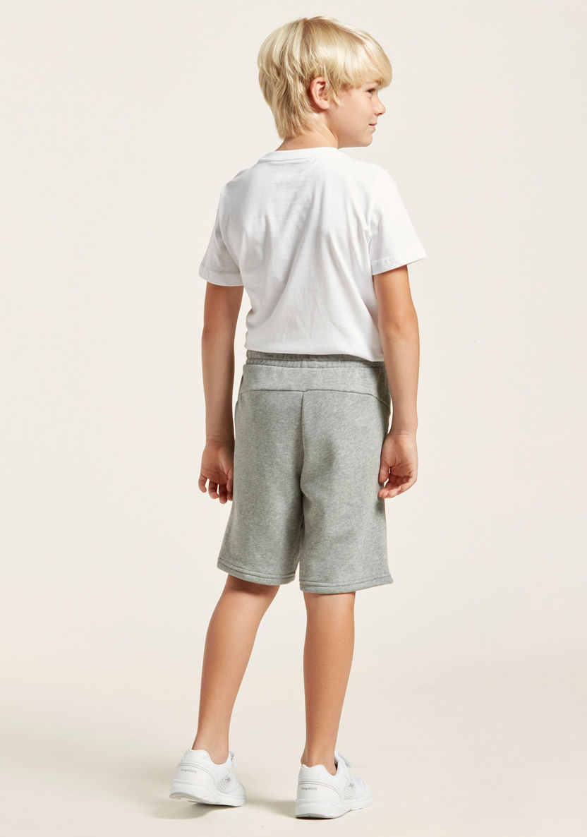 PUMA Printed Shorts with Pockets and Elasticised Waistband-Shorts-image-3
