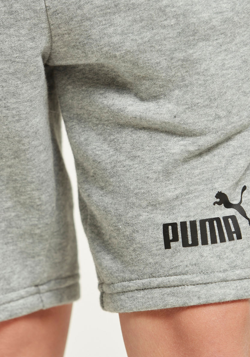 PUMA Printed Shorts with Pockets and Elasticised Waistband-Shorts-image-4