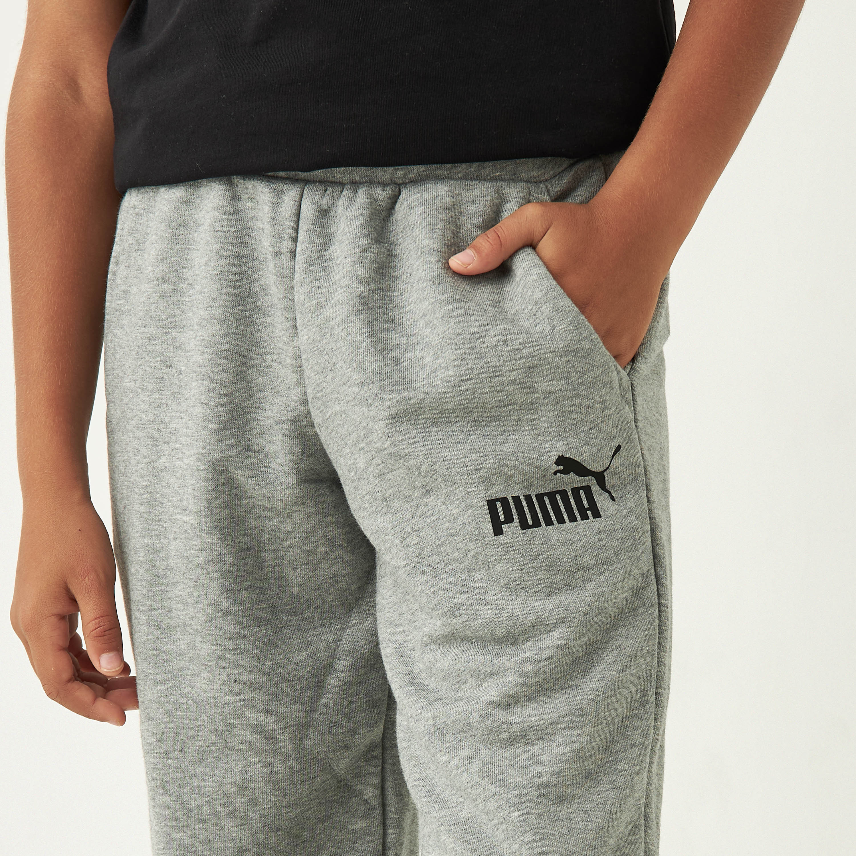 PUMA Printed Joggers with Pockets and Elasticated Waistband-boys-clothing-sportswear-bottoms-image-4