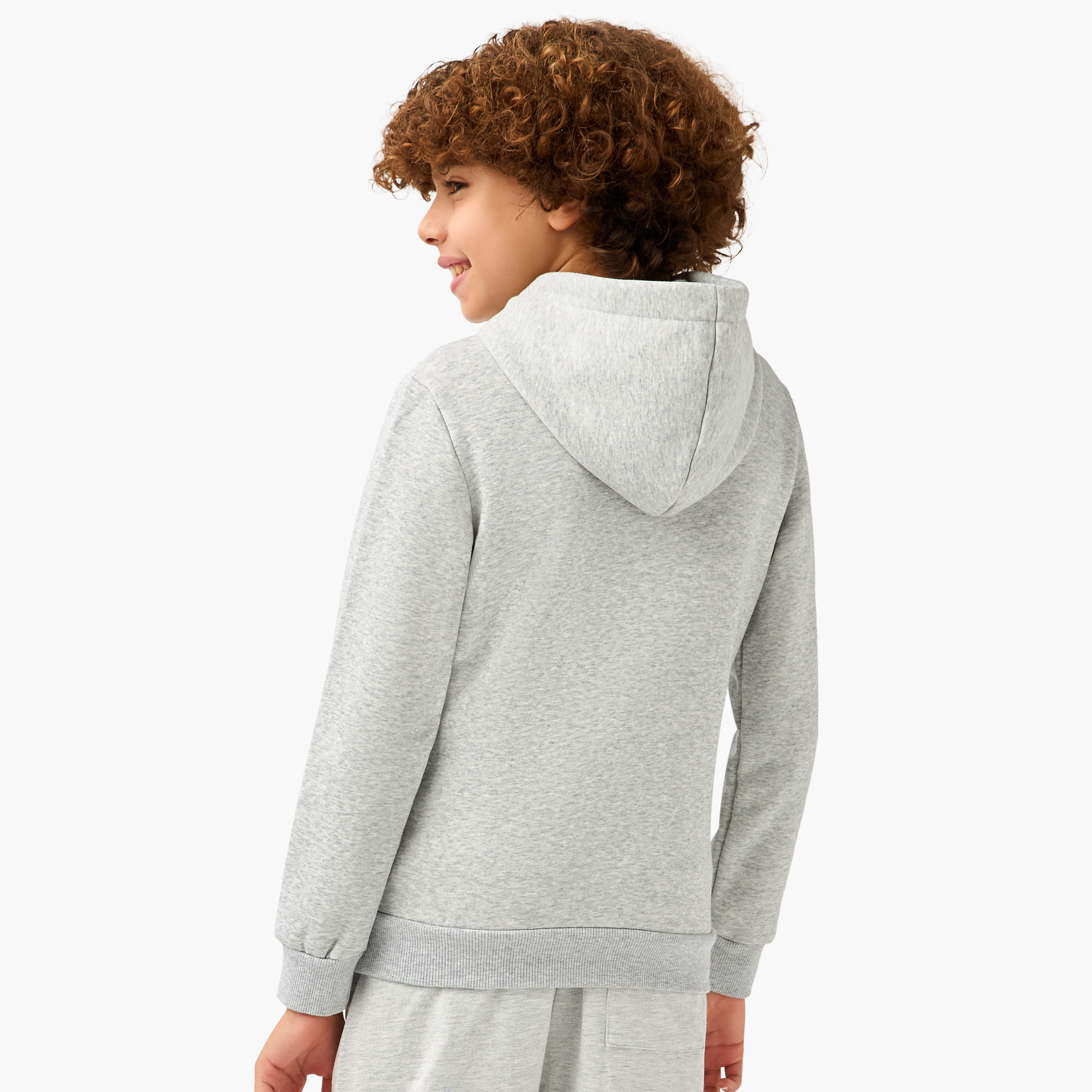 PUMA Logo Detail Long Sleeves Hooded Sweatshirt with Kangaroo Pockets-sports-boys-clothing-tops-image-3