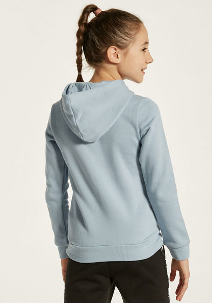 PUMA Logo Print Long Sleeves Sweatshirt with Hood and Pockets-Tops-image-3