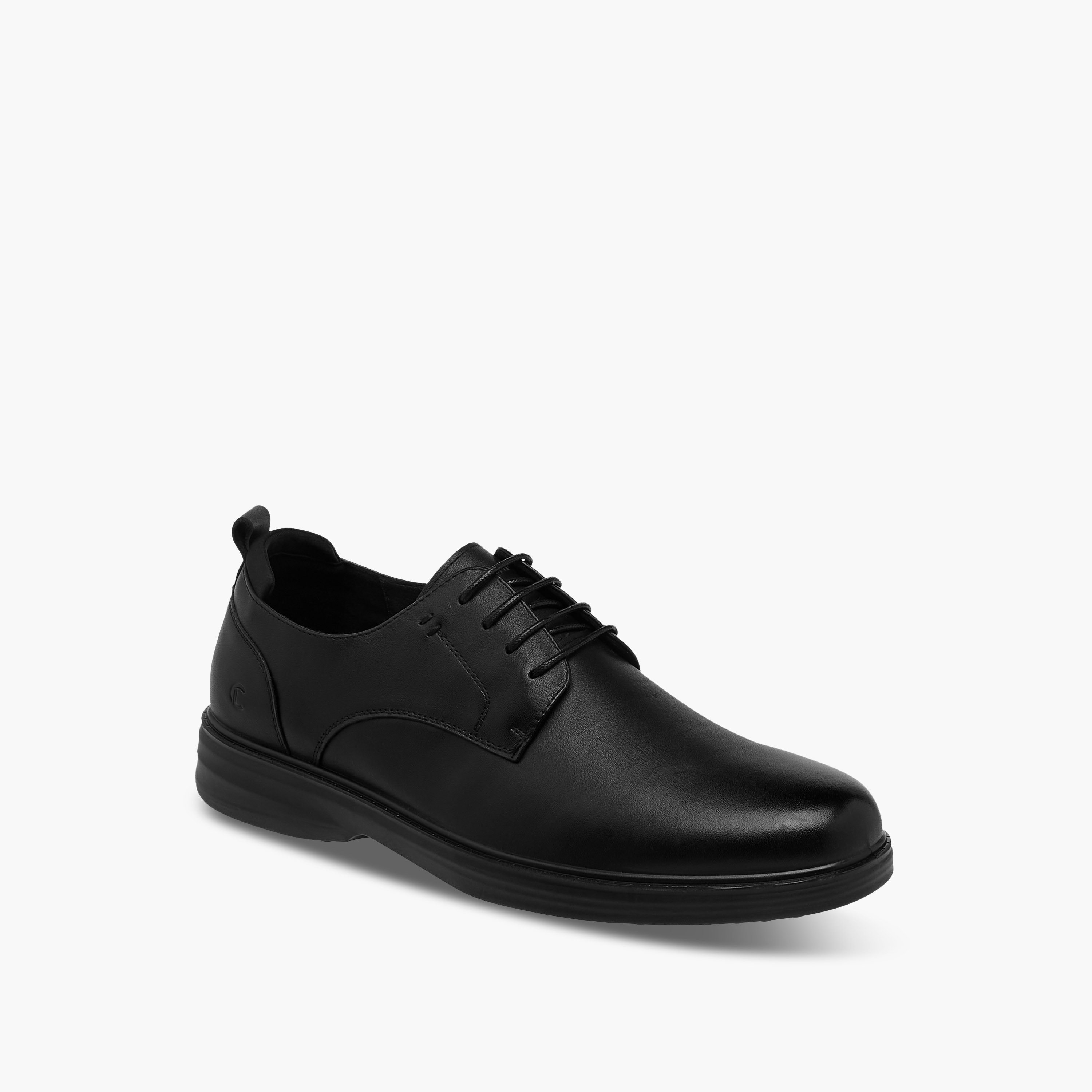 Le Confort Men Solid Lace-Up Leather Derby Shoes-men-shoes-formalshoes-image-2