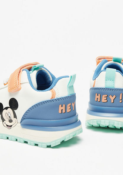 Disney Mickey and Donald Print Sneakers with Hook and Loop Closure