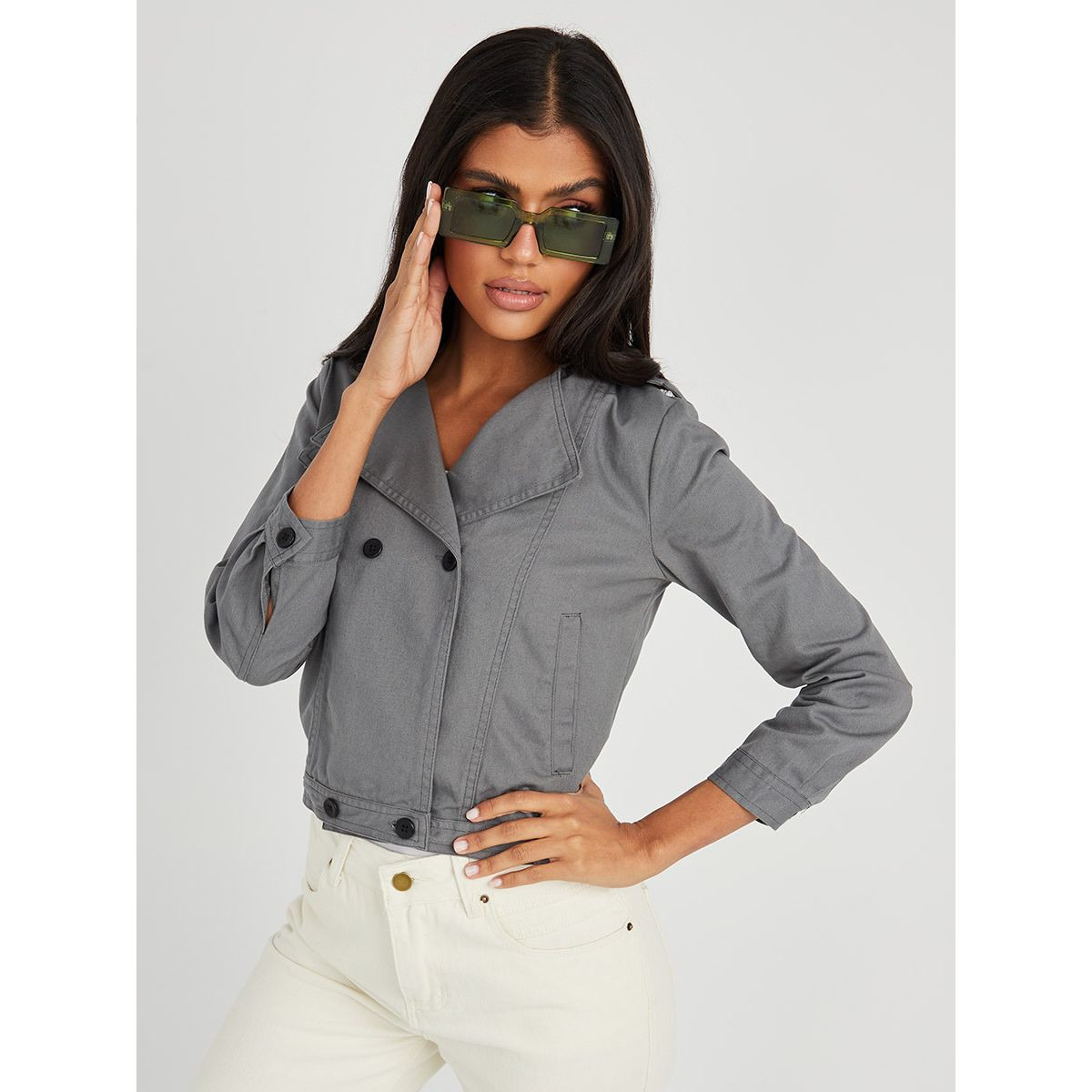 جاكيت قصير بأزرار من ستايلي-women-winterwear-coatsandjackets-jackets-image-8