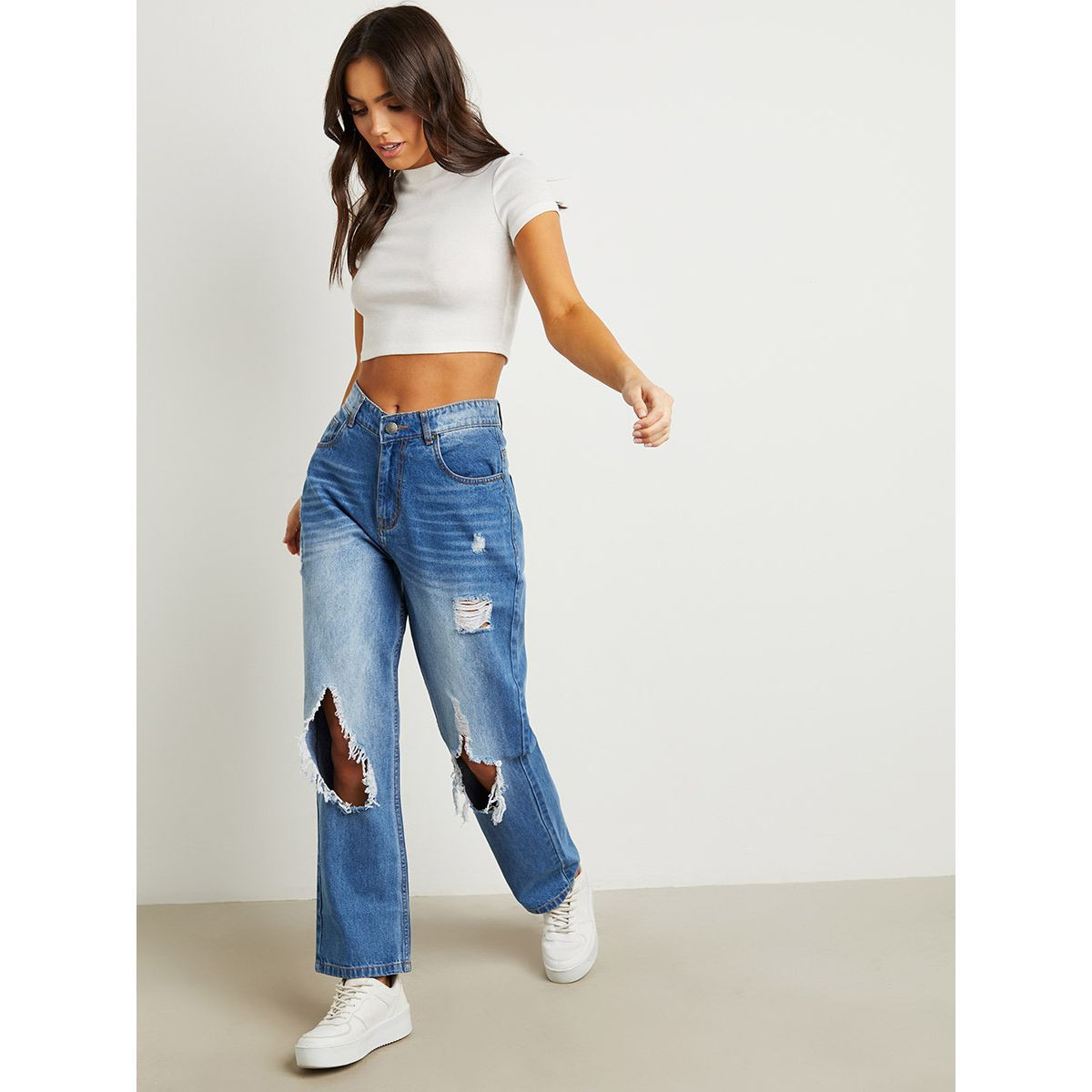 Styli Distressed High Waist Mom Jeans-women-clothing-bottoms-jeans-image-5