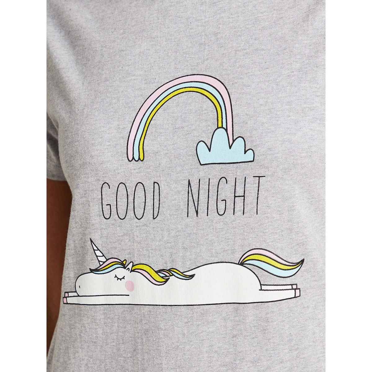 فستان قطن بنمط تيشيرت من ستايلي-women-clothing-nightwear-nighties-image-4