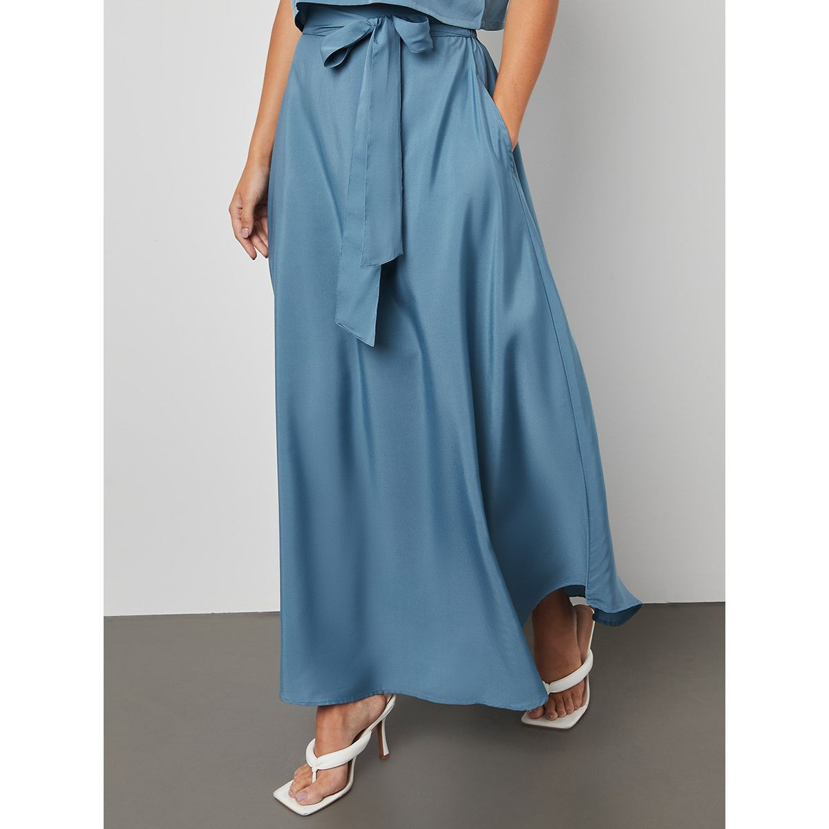 Styli Self Tie Waist Asymmetrical Hem Maxi Skirt-women-clothing-bottoms-skirts-image-1
