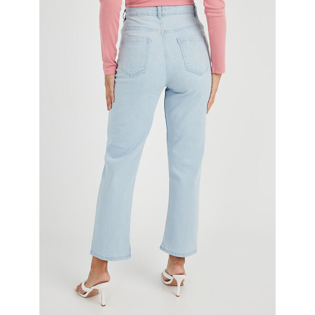 جينز بأرجل واسعة وبخصر عالي من ستايلي-women-clothing-bottoms-jeans-image-4