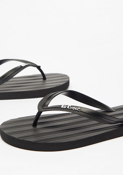 Lee Cooper Striped Slip-On Thong Slippers